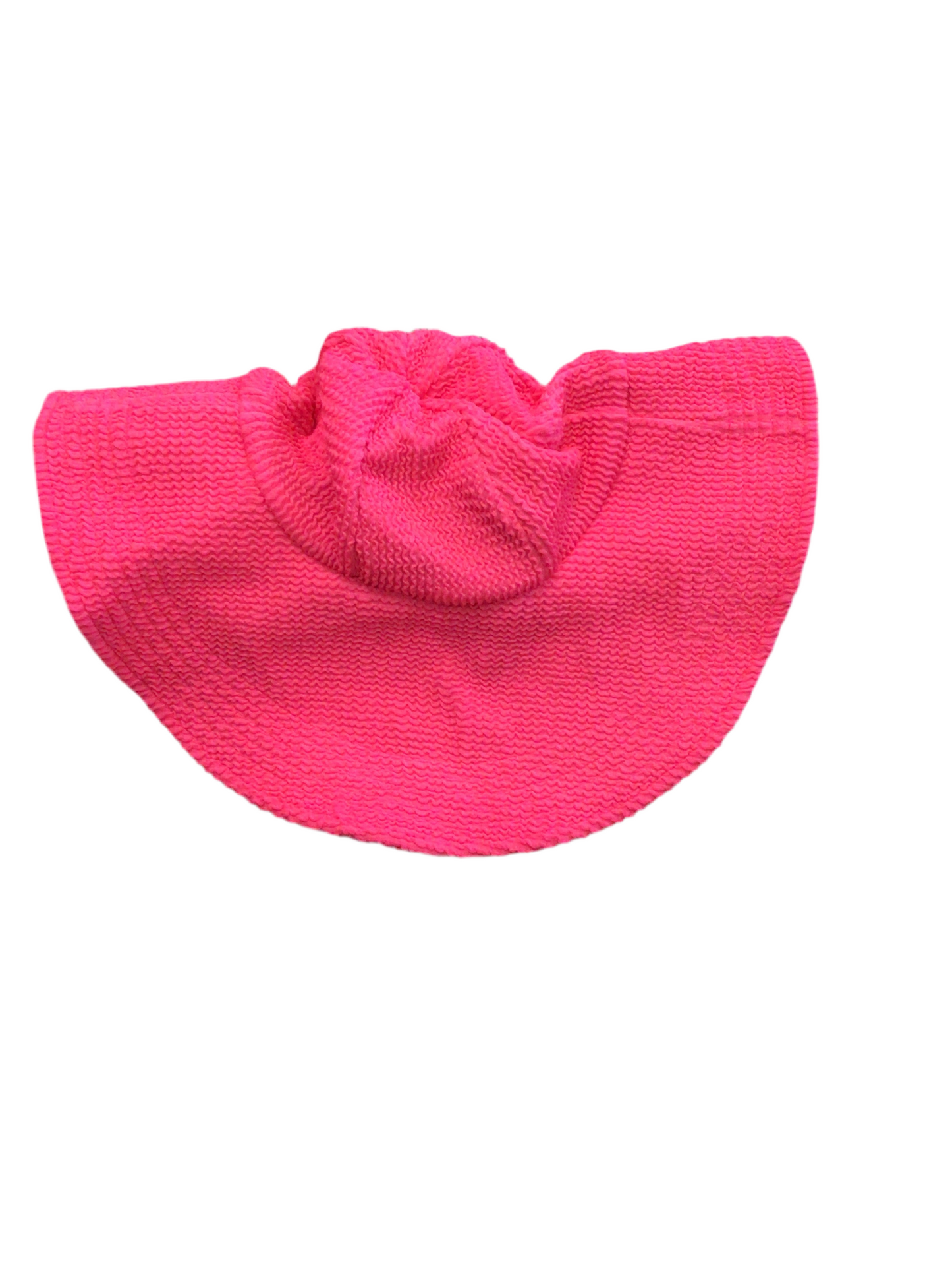 Pink crinkle sun hat