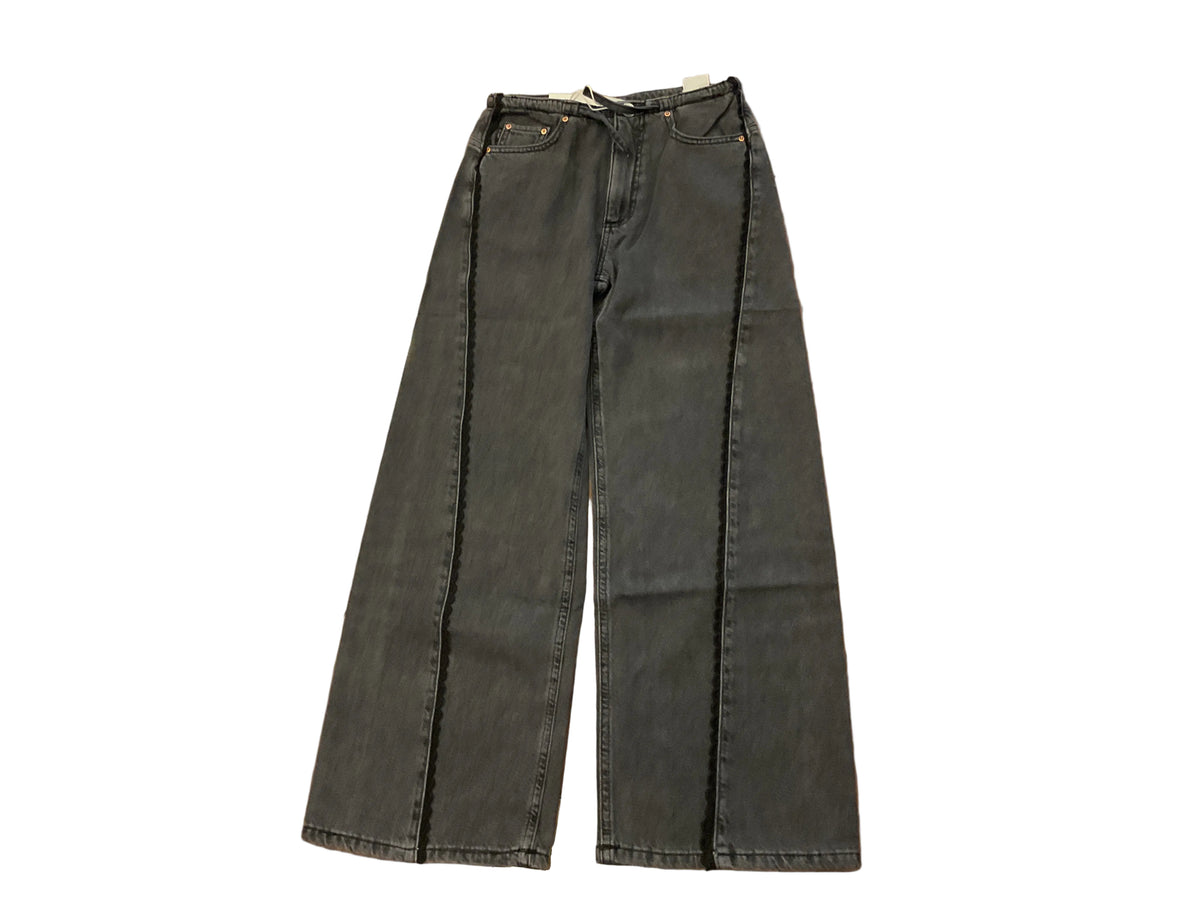 Frankie low slung night shade lace jeans