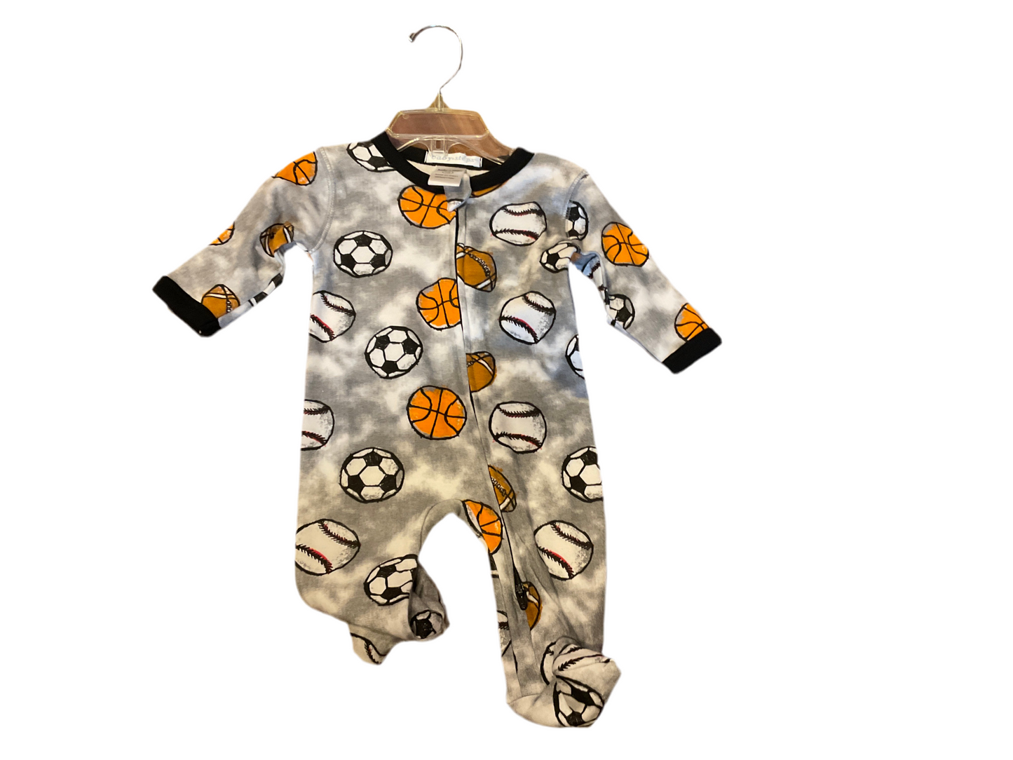 Baby steps grey sports onesie