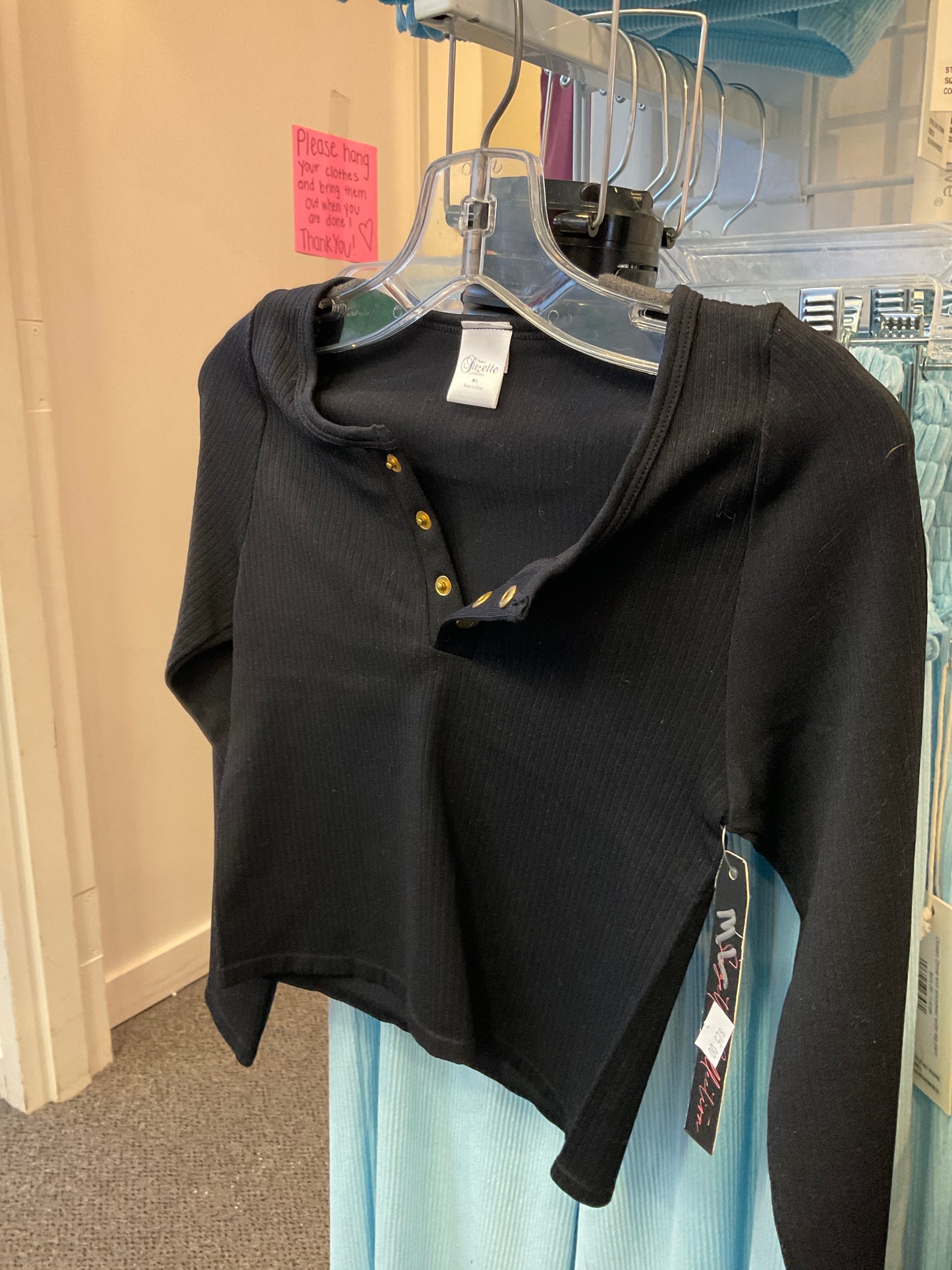 Suzette Henley w/ gold buttons