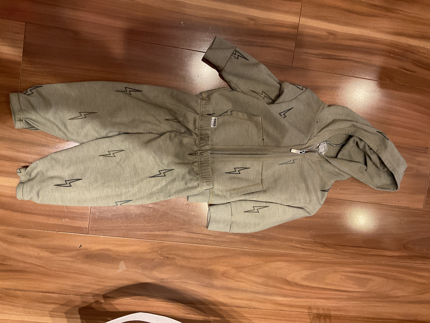 Cozi green lighten bolt pant w/hoodie