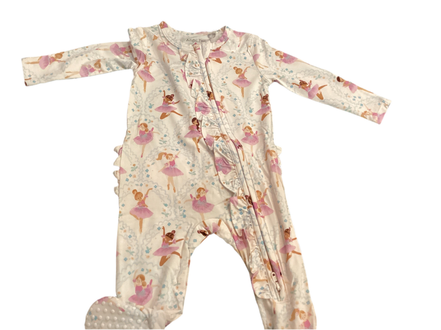 Angel Dear Bow Ballerinas Ruffle Footie