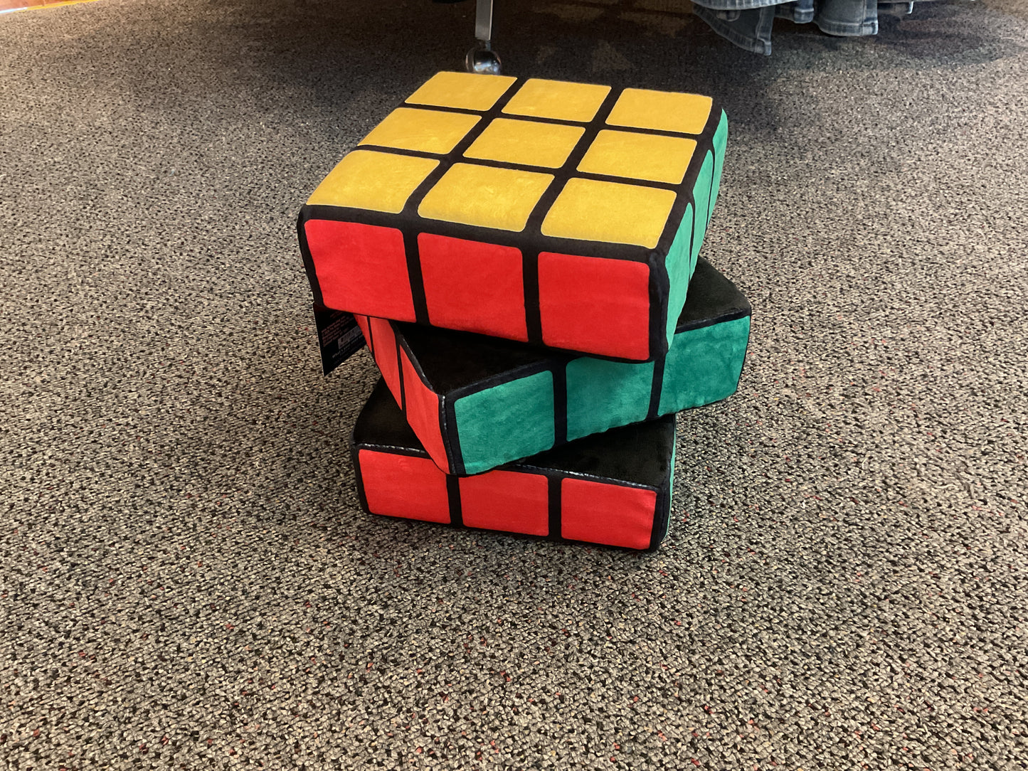 Rubik’s Cube plush pillow