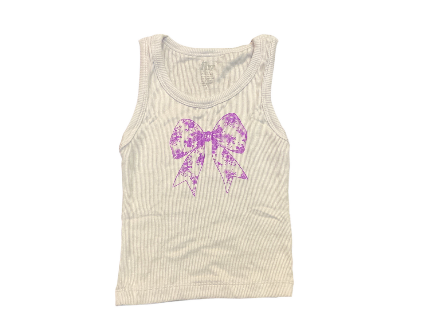 Flowers by Zoe purple bow tank