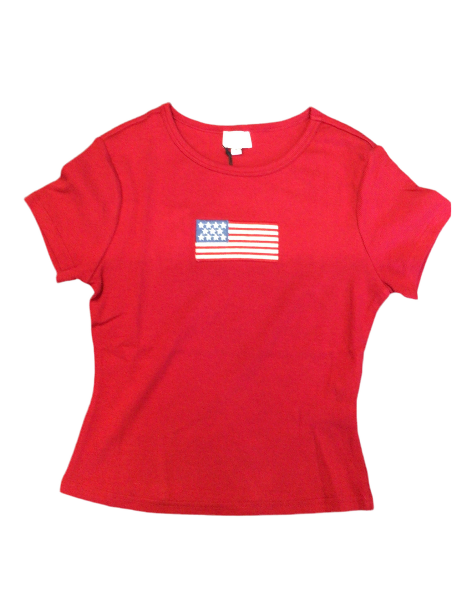 Le Lis USA red ribbed tshirt