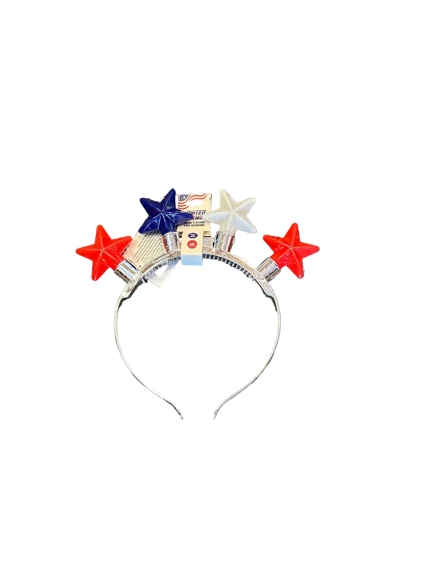 USA Jumbo Flashing Star Headband