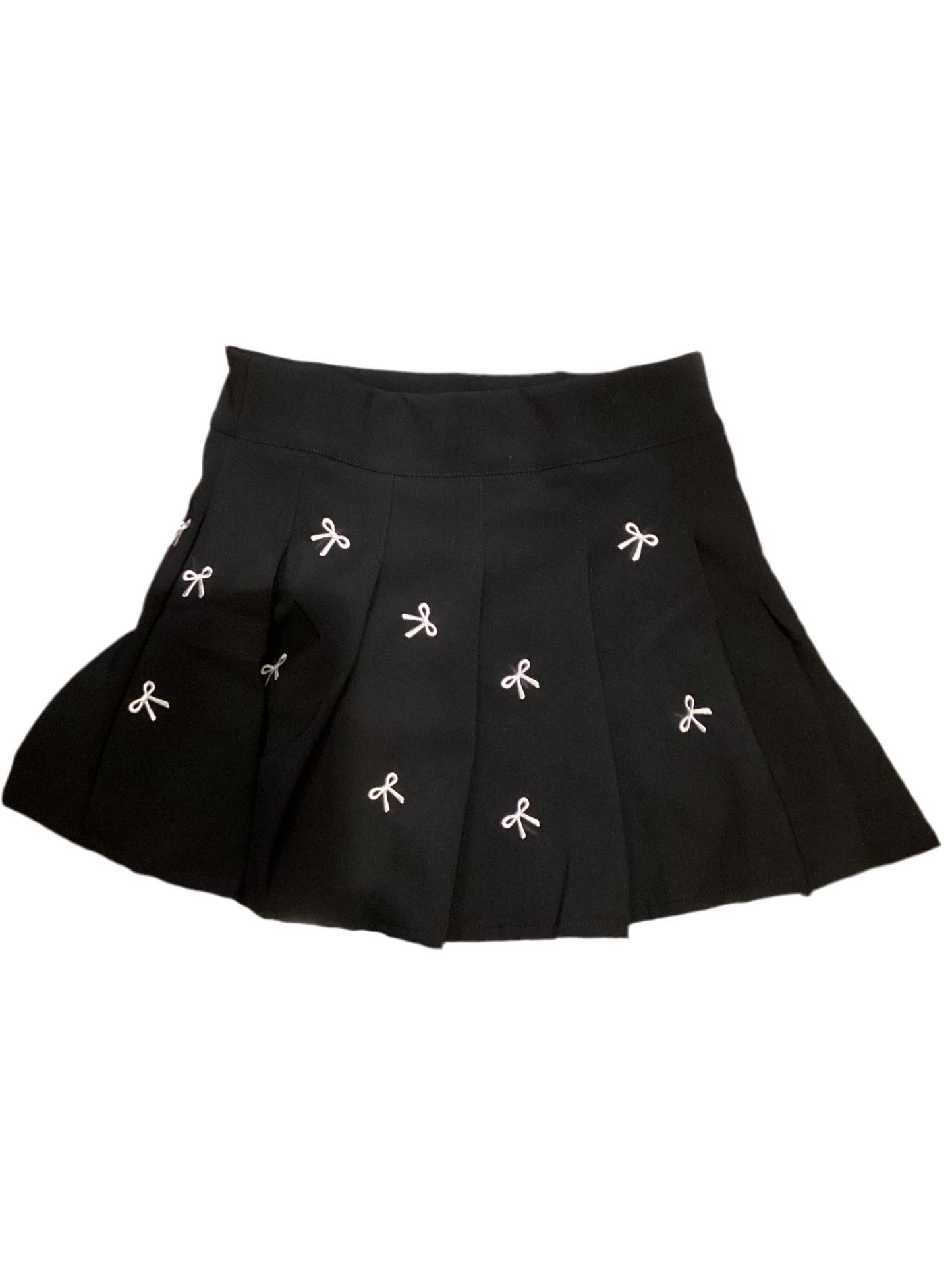 FBZ black skirt with white bows