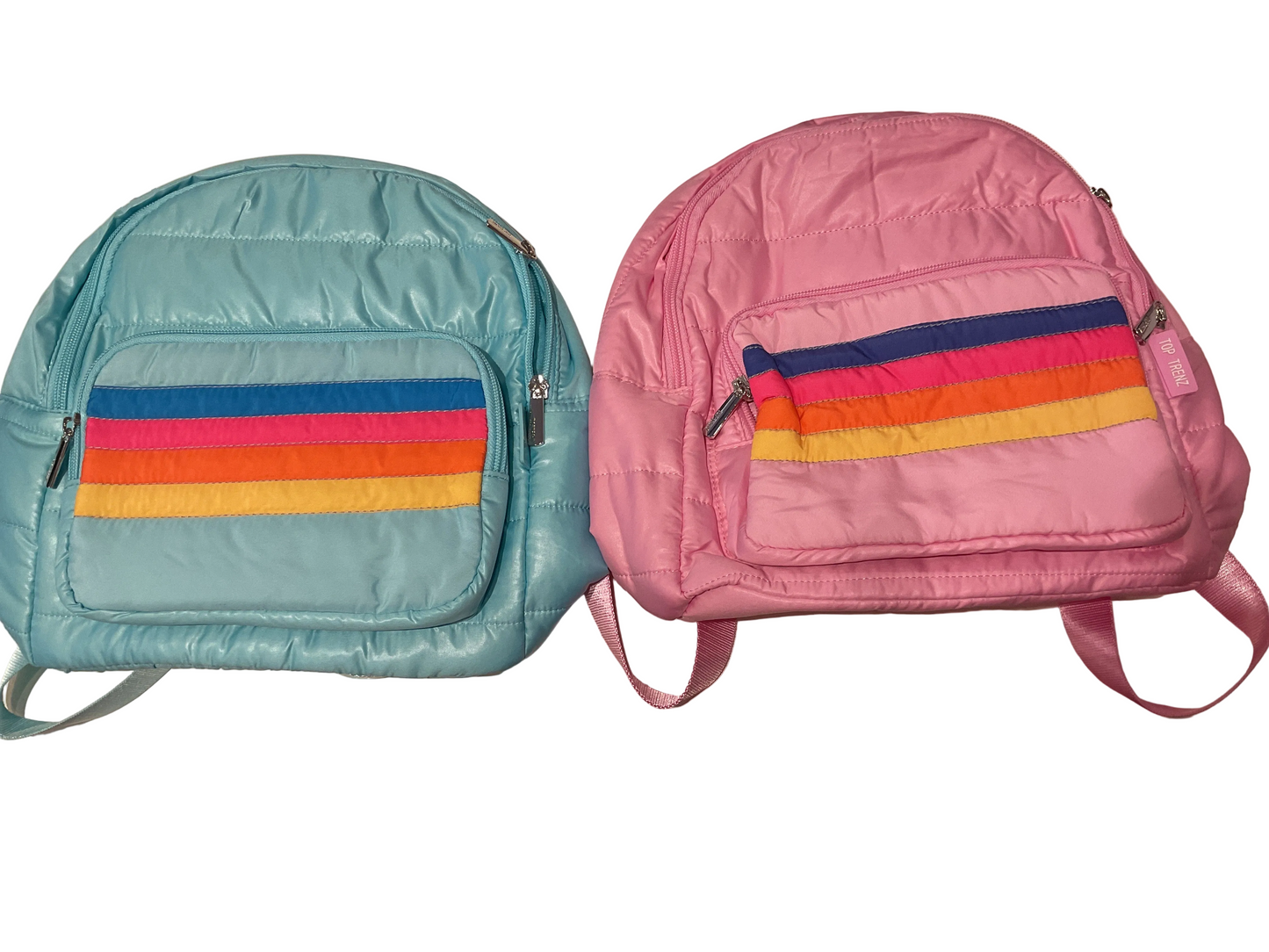 Puffer mini back pack retro stripe