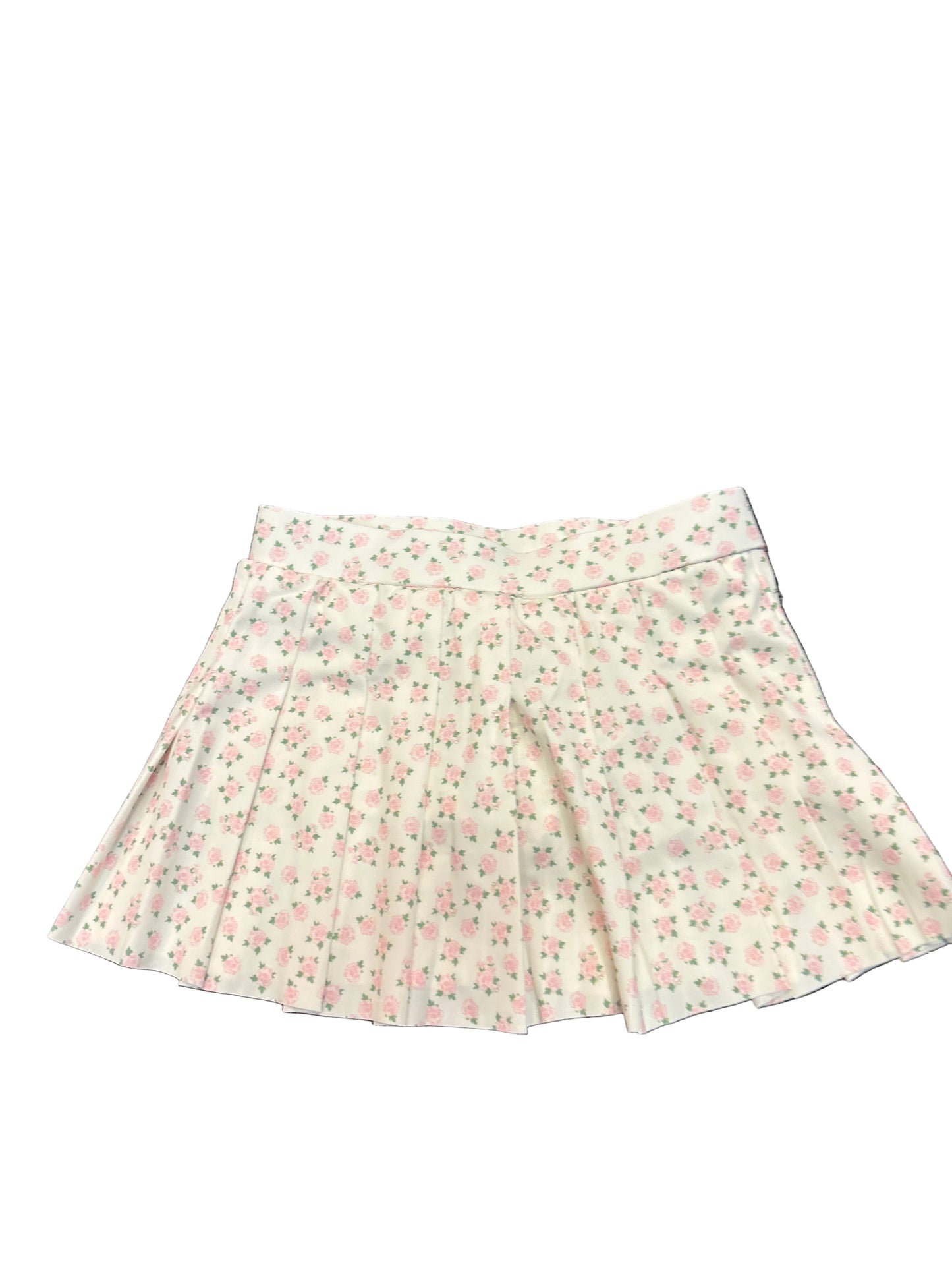 Pleated Active cottage floral pink skirt