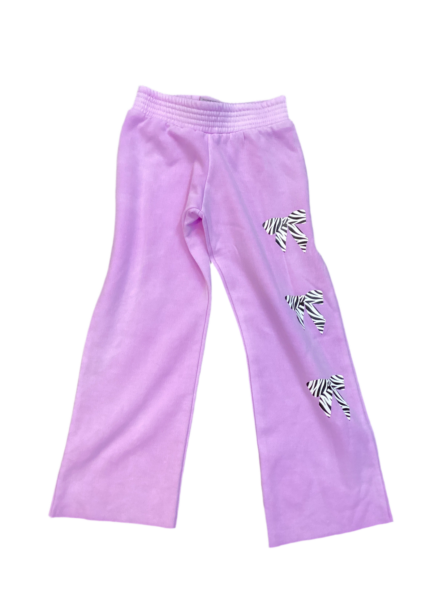 Firehouse purple zebra bow sweatpants