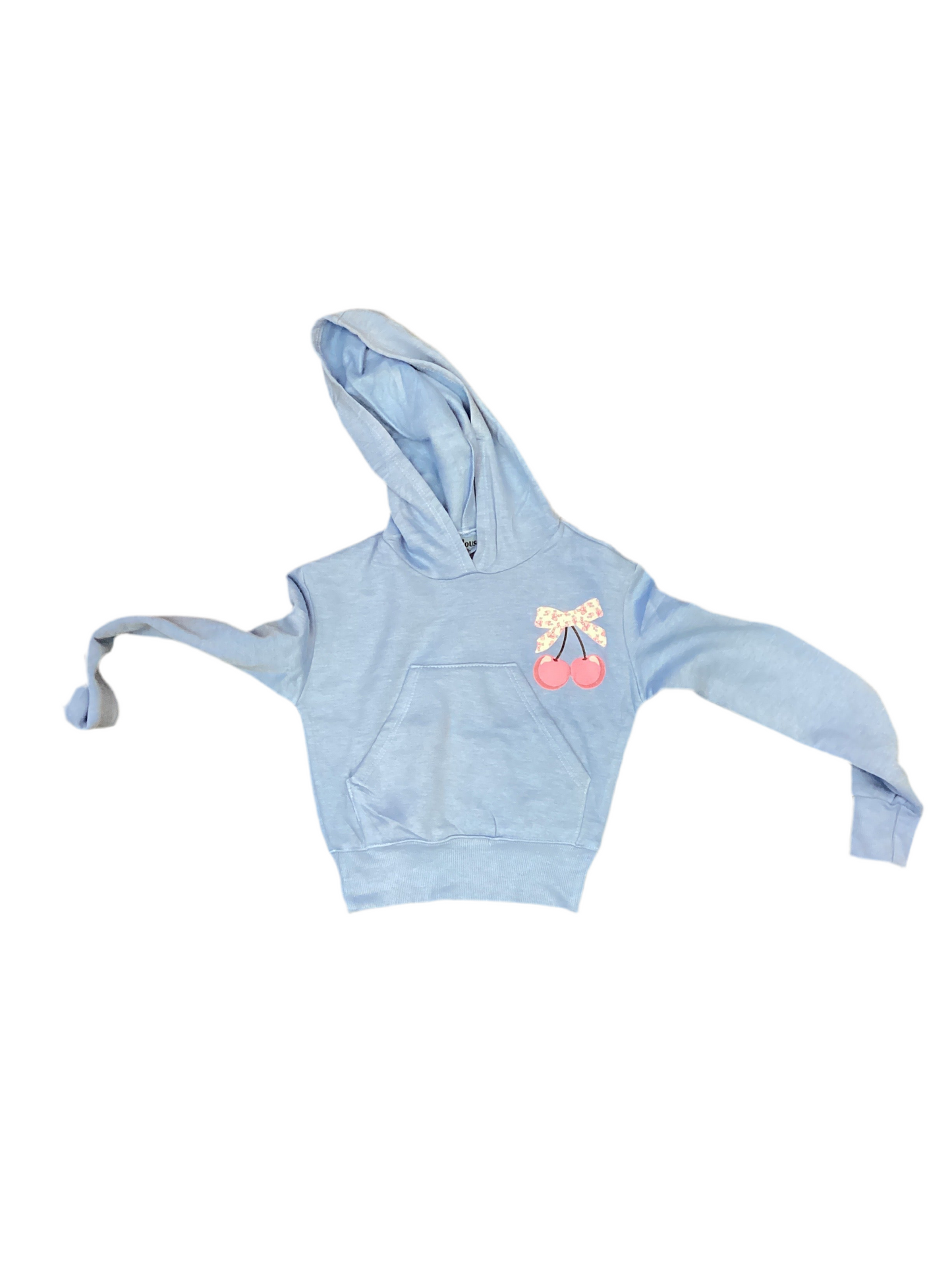 Firehouse blue bows and cherries hoodie