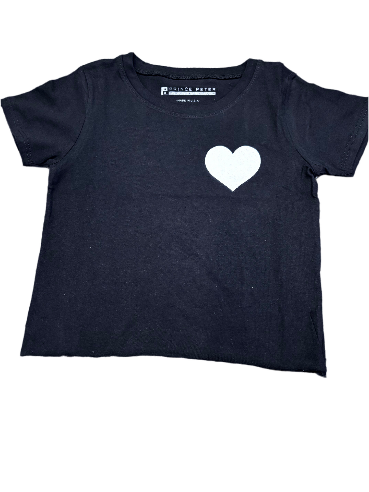 Prince Peter NYC Heart Oversized Cropped Tee