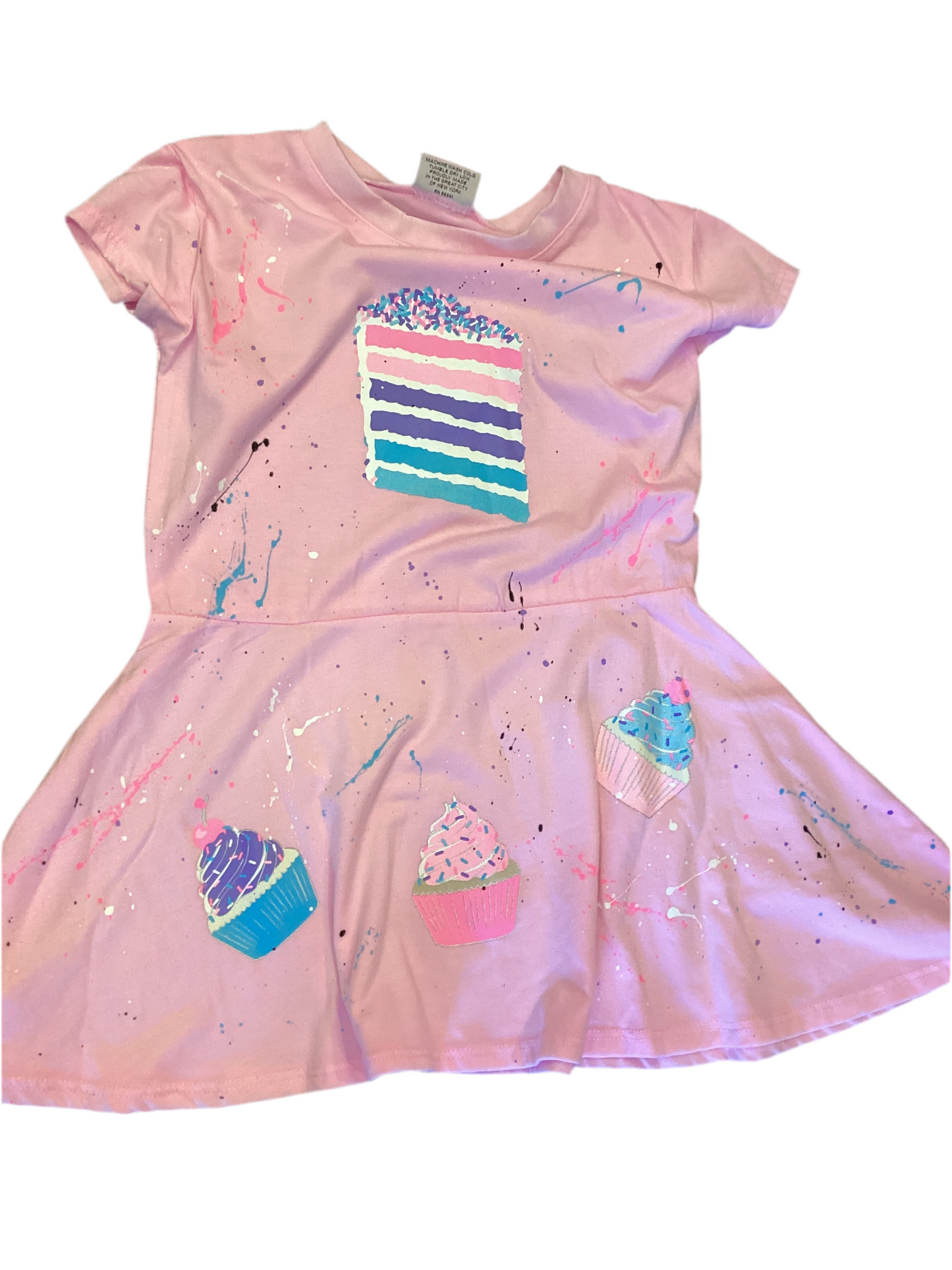 Firehouse cake slice pink dress
