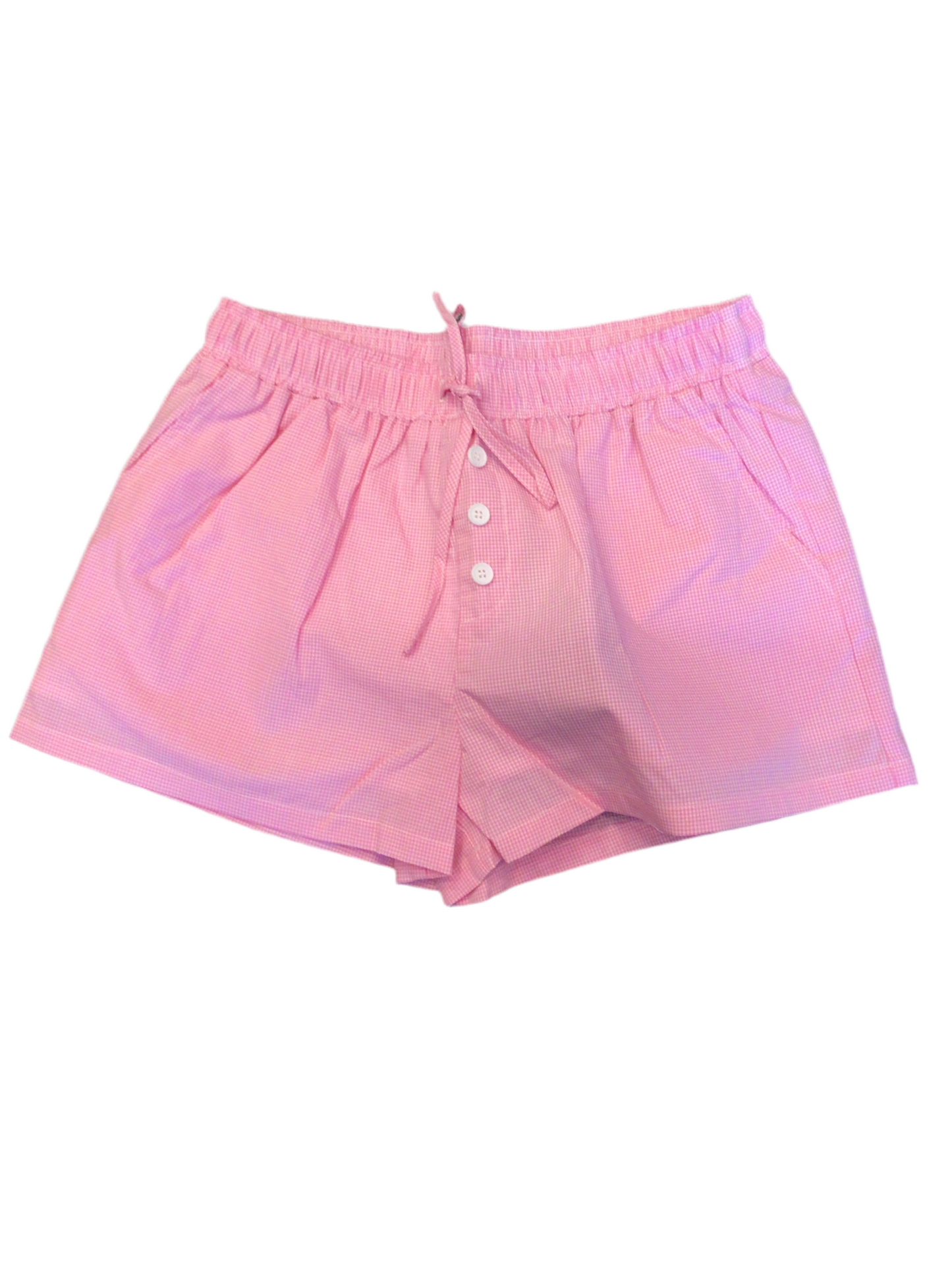 Le Lis waist tie check shorts