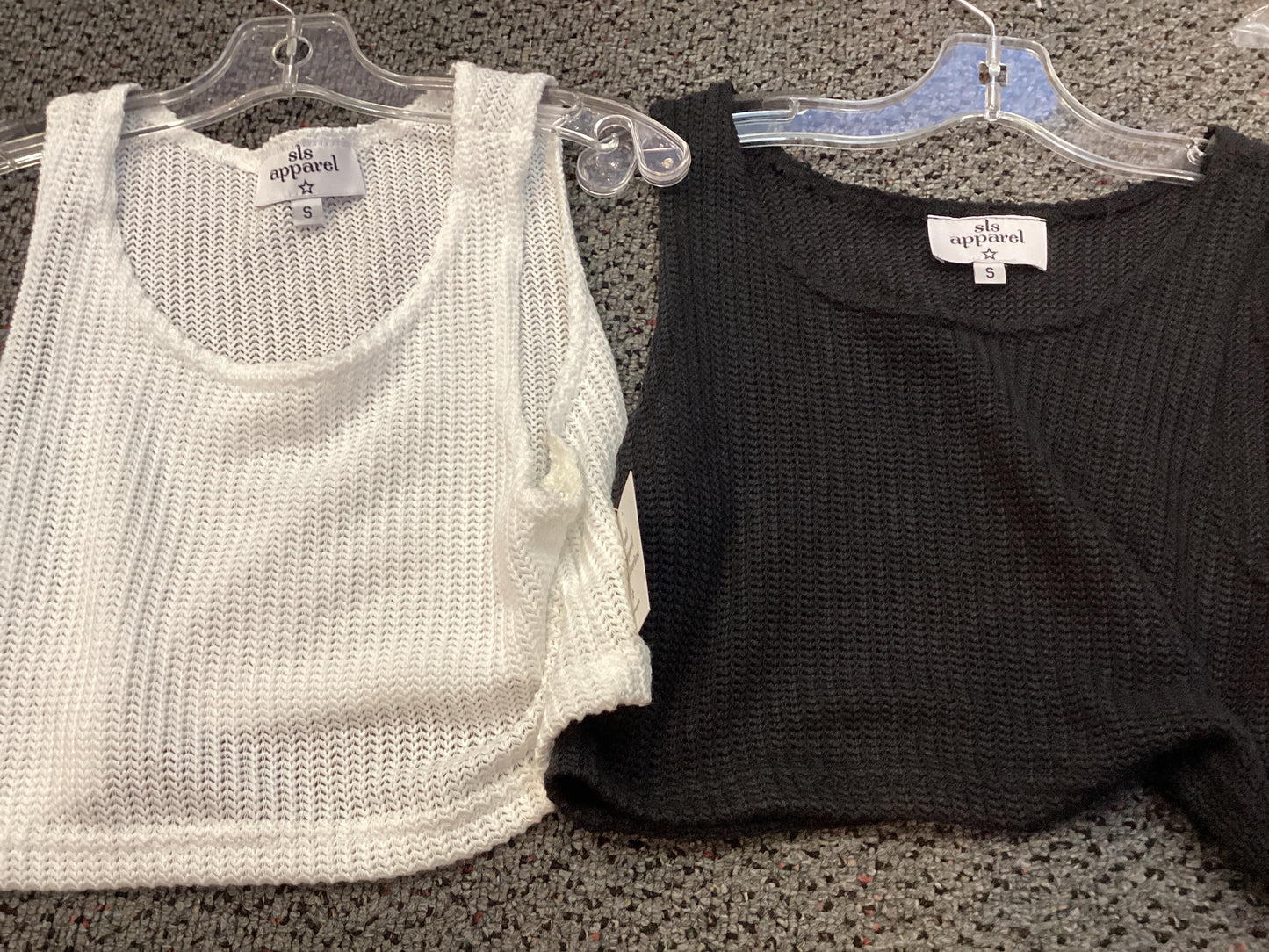 SLS Mesh crop sleeveless top