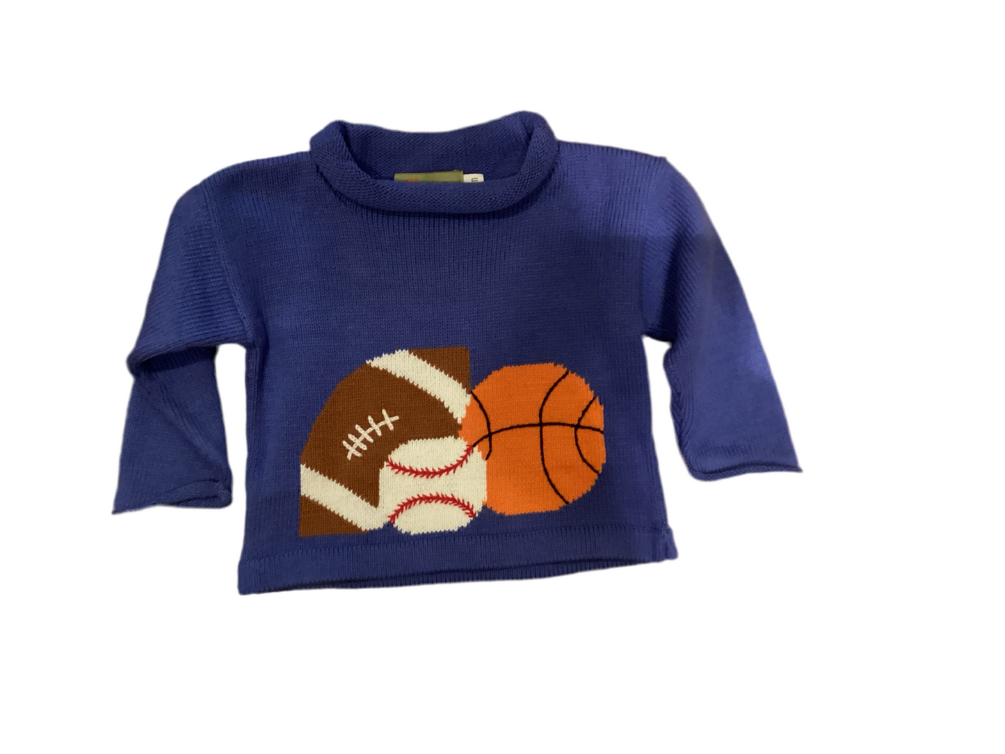 Claver blue sport sweater