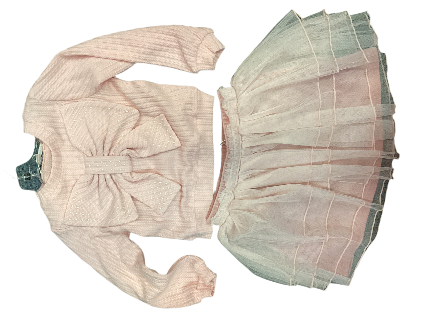 Pink Mesh tutu skirt w/sweater