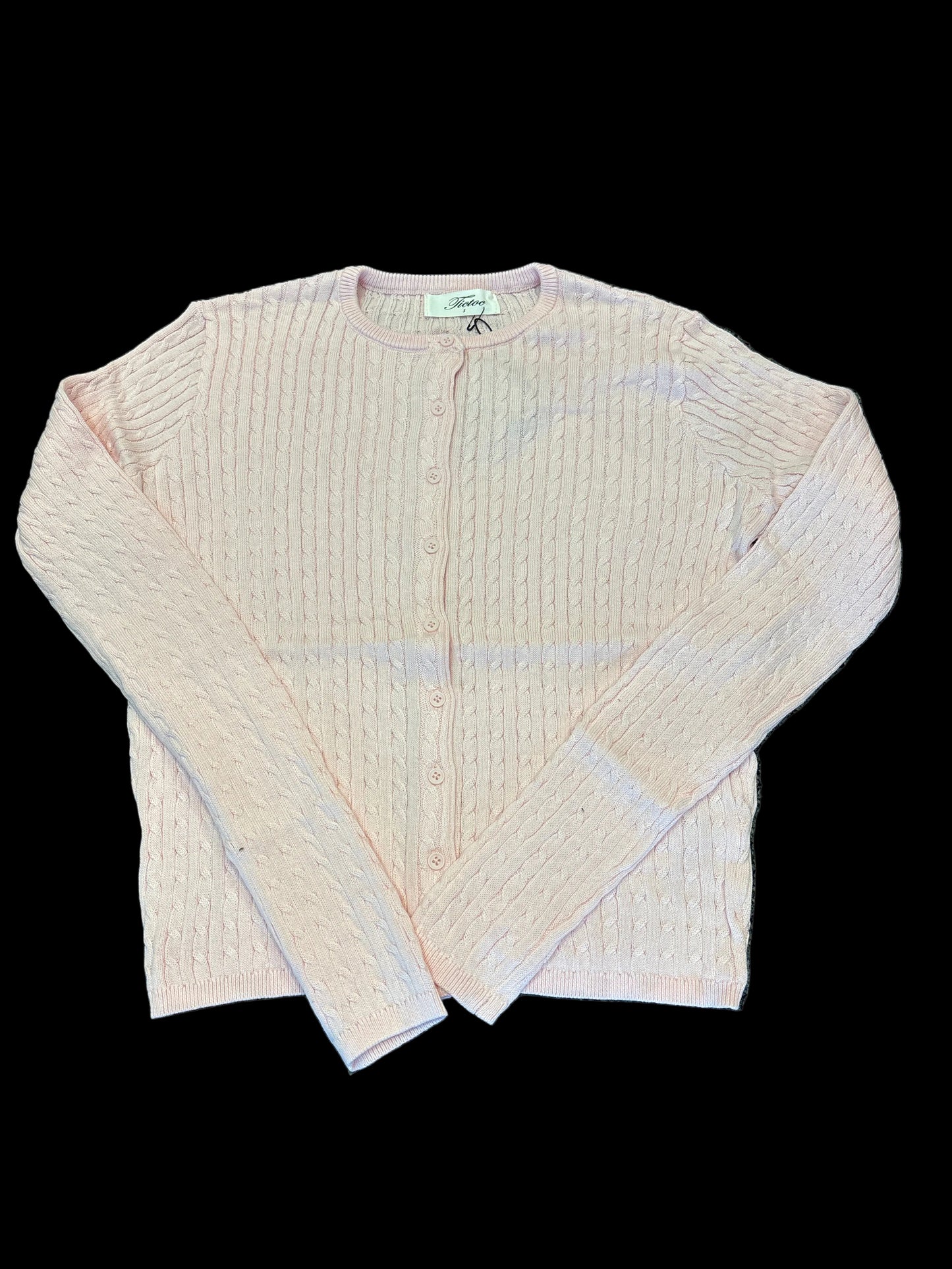 Pink cable Knit cardigan