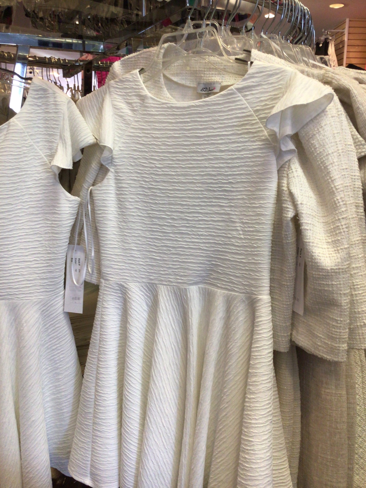 By Debra crepe ruffle dress