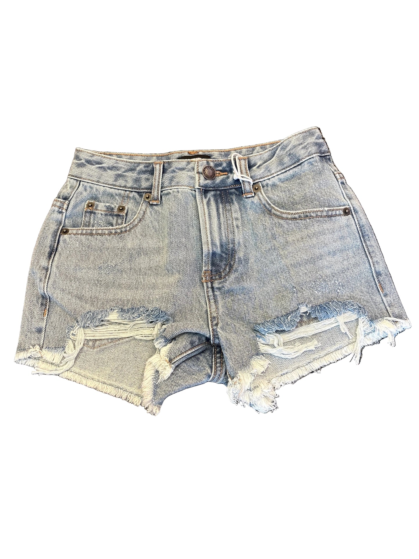 Malibu light wash denim shorts