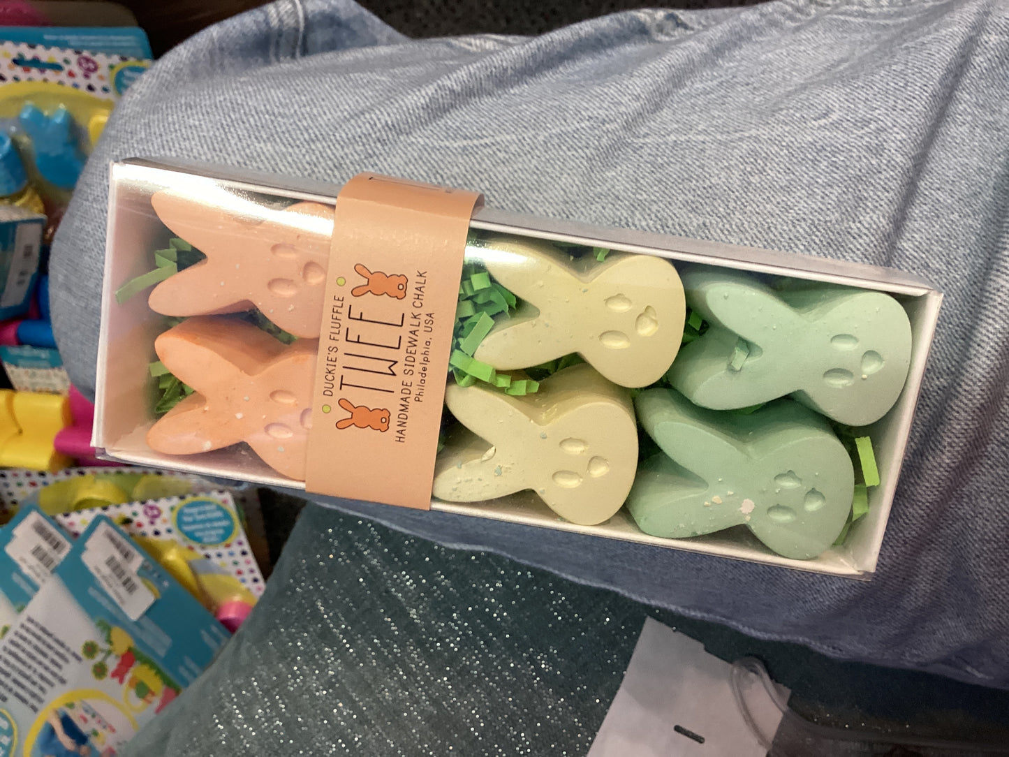 Easy bunny chalk