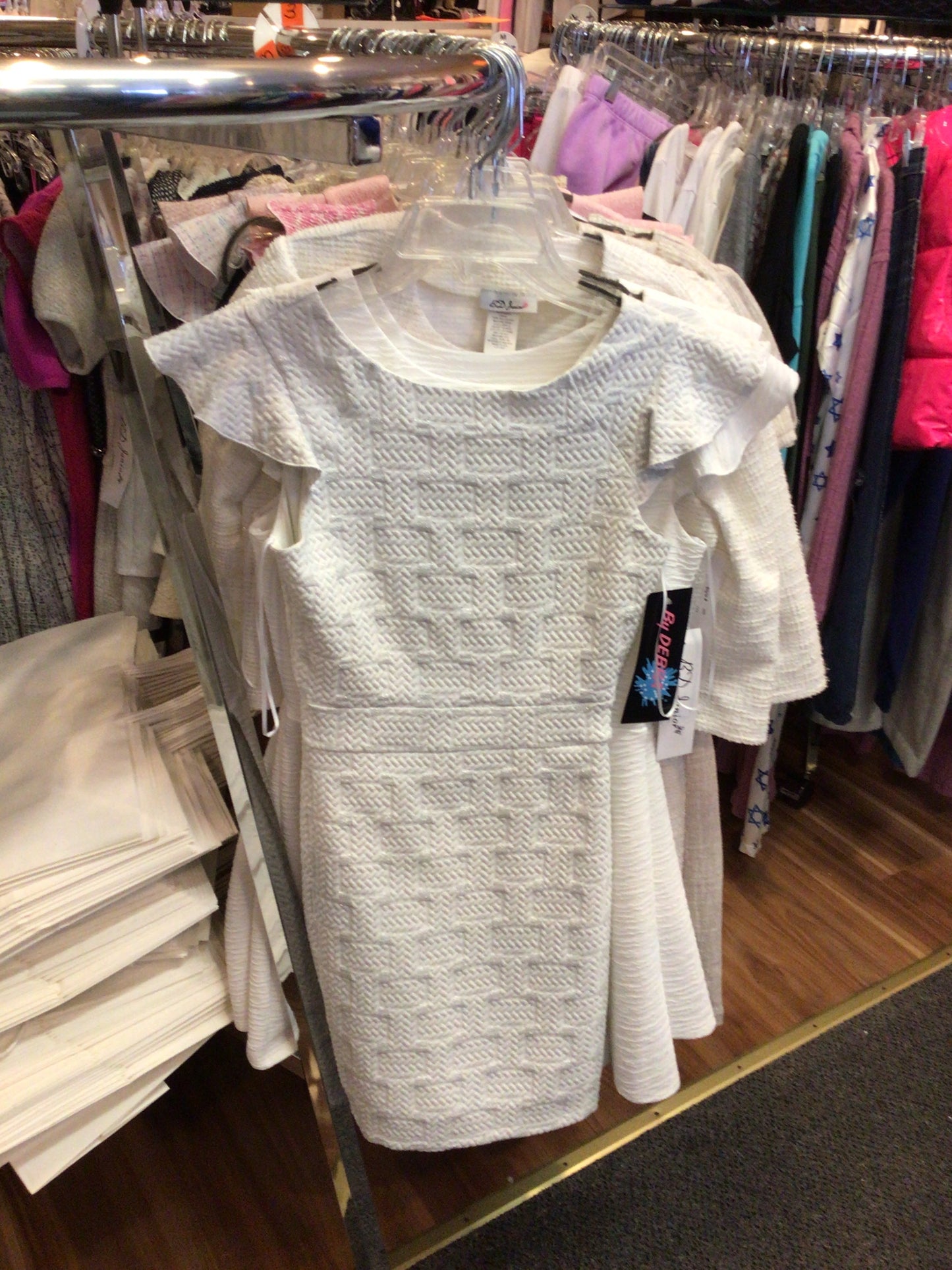 By Debra checkerboard straight dress