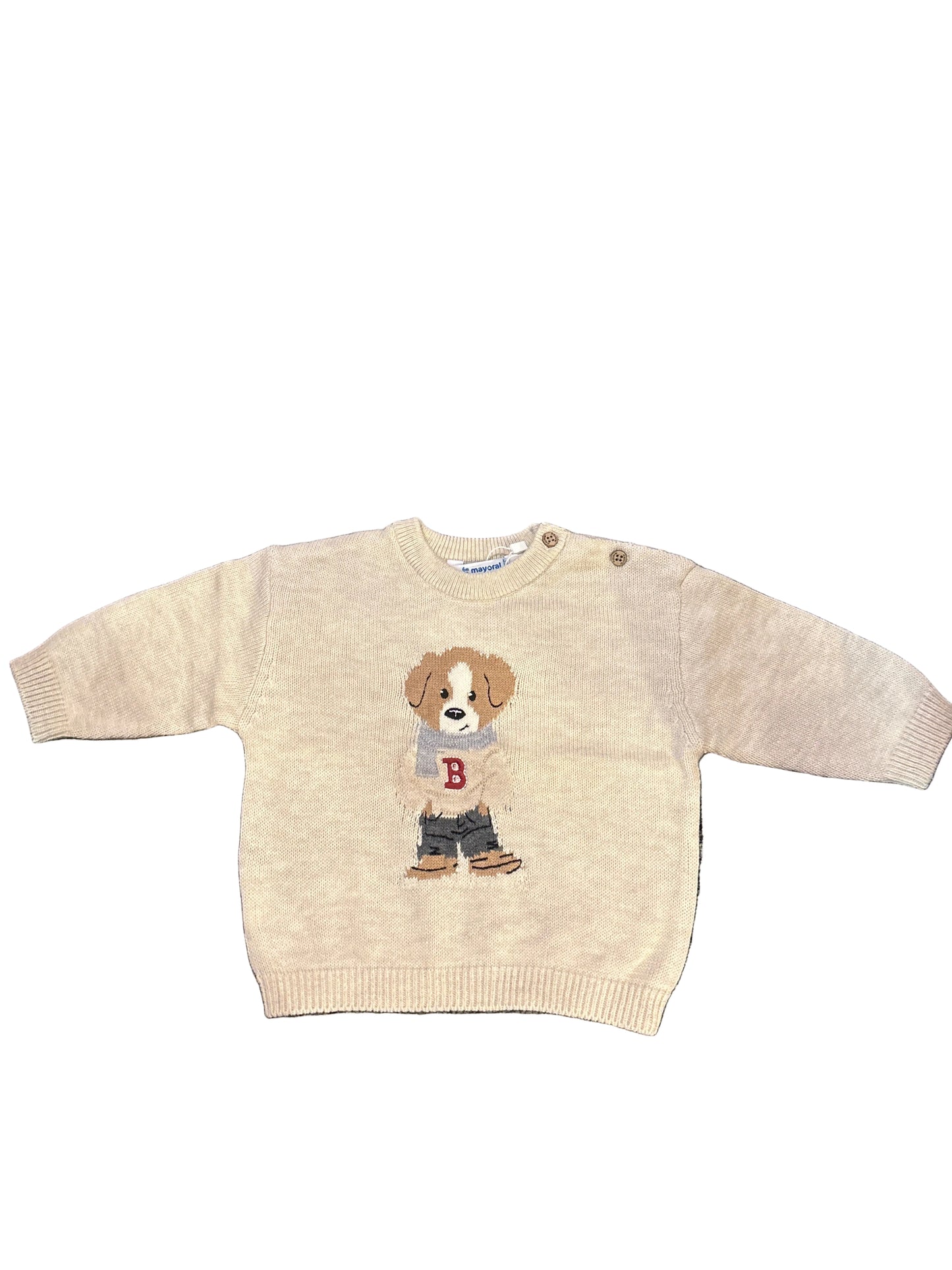 Beige dog sweater