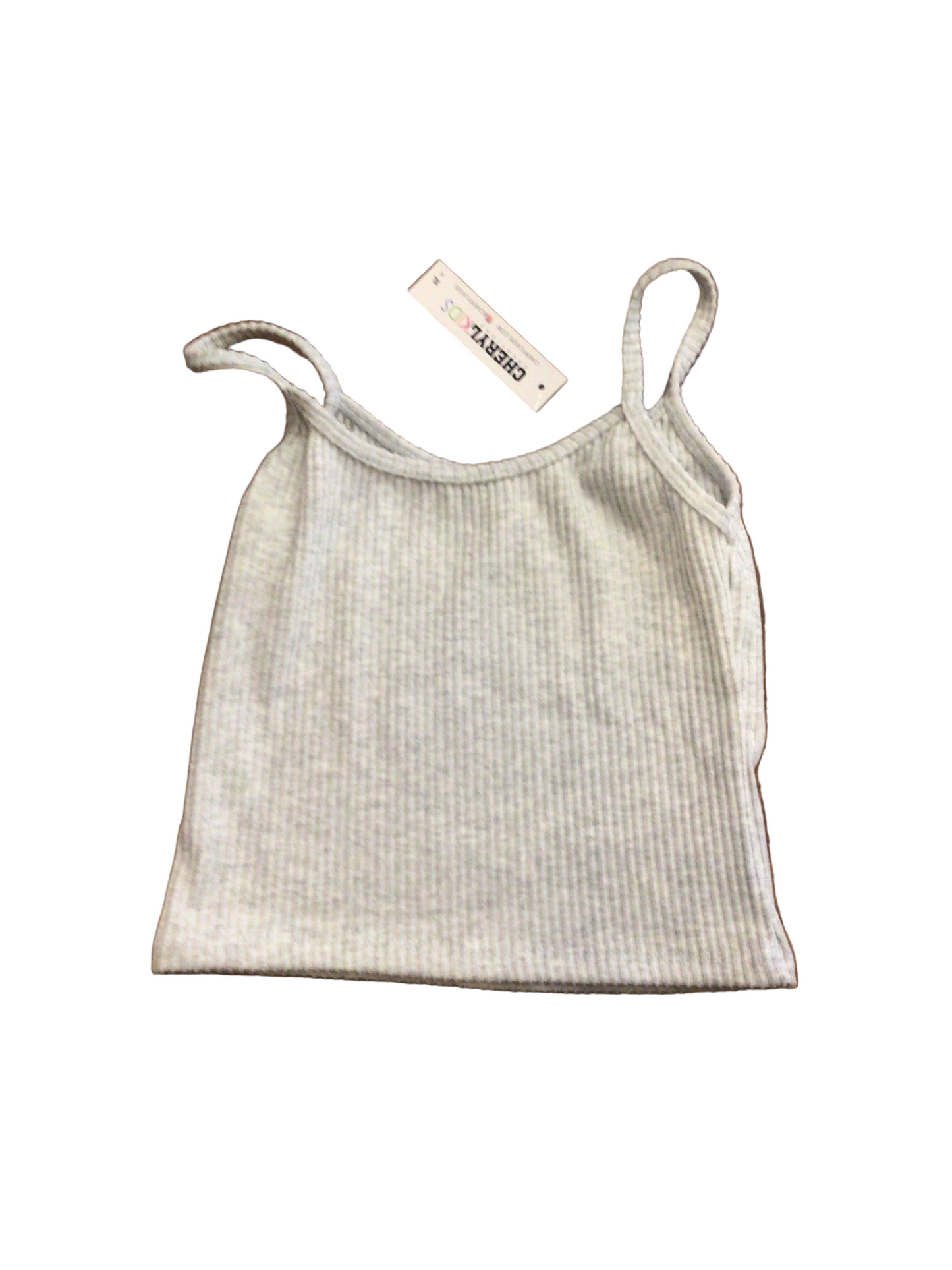 Cheryl Hacci ribbed cami grey