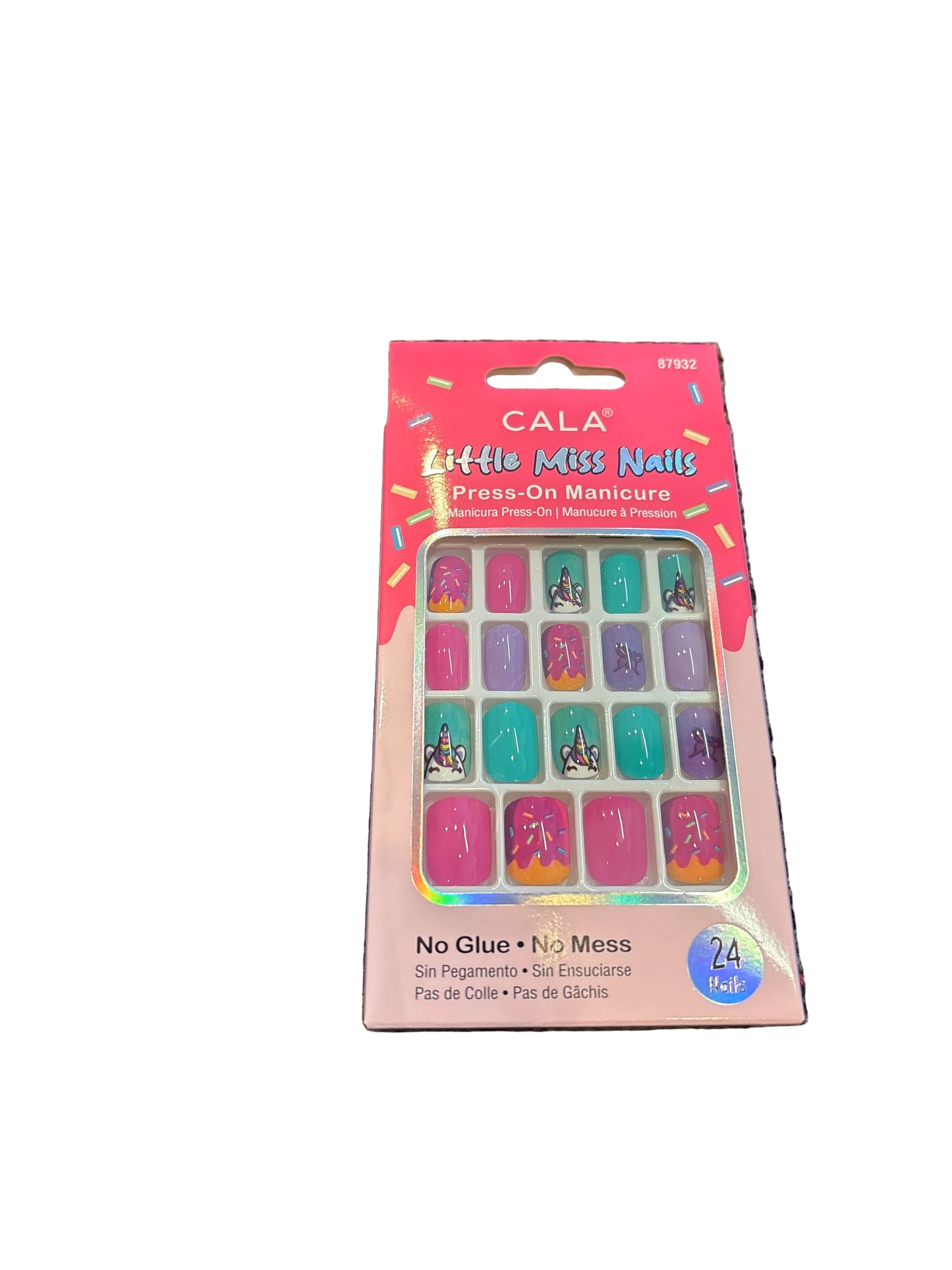 Pink/lilac Little Miss Press on Nails