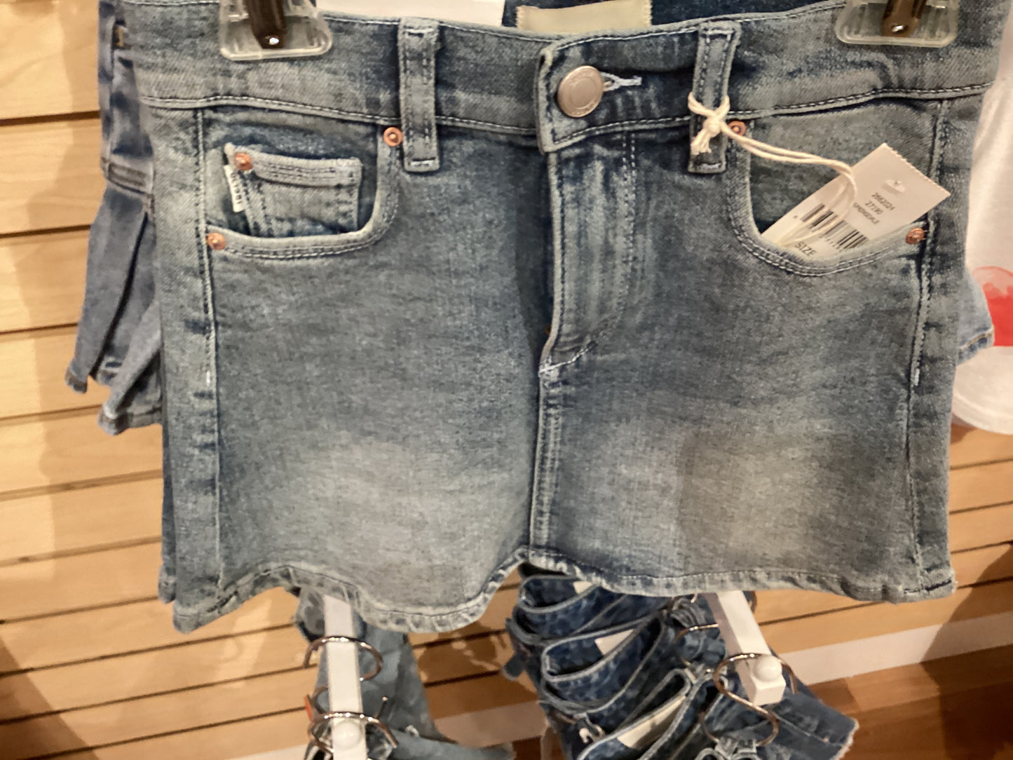 DL denim mini skirt