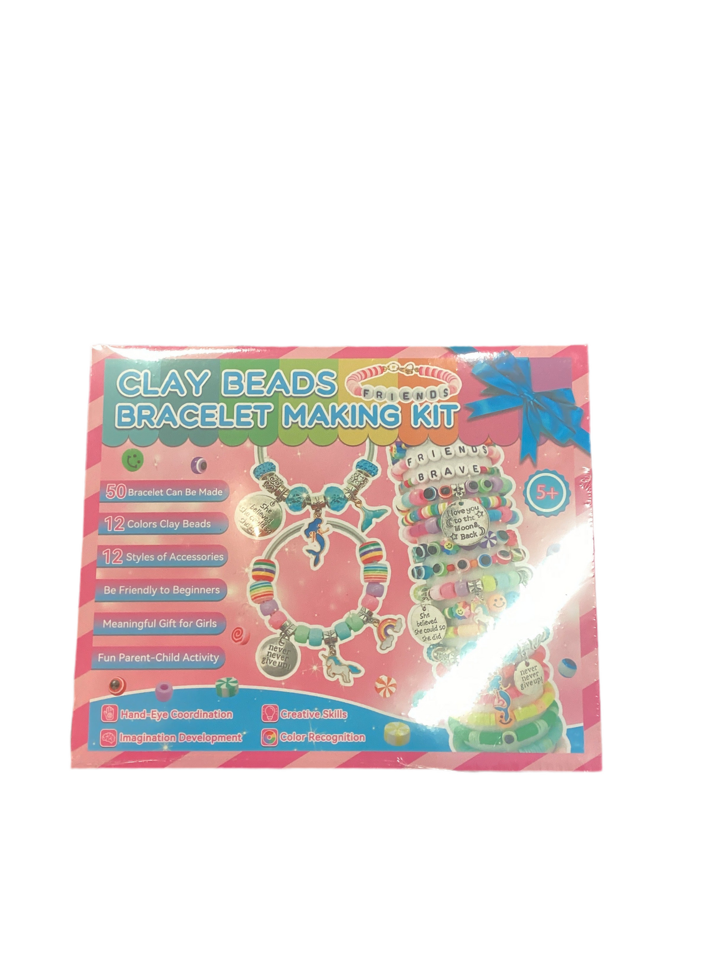 Clay beads bracelet making kit