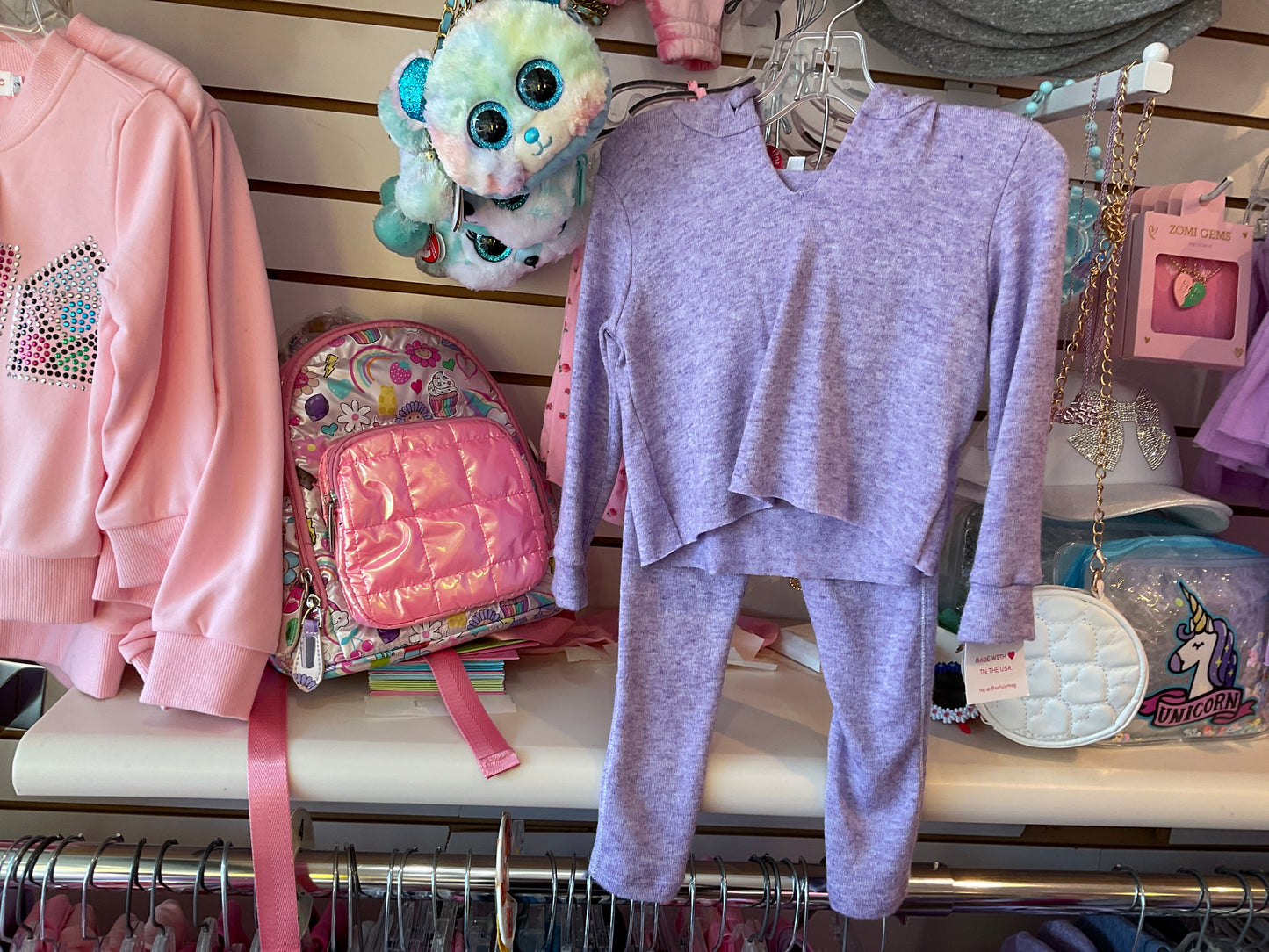 Sofi purple 2 pc sweatsuit