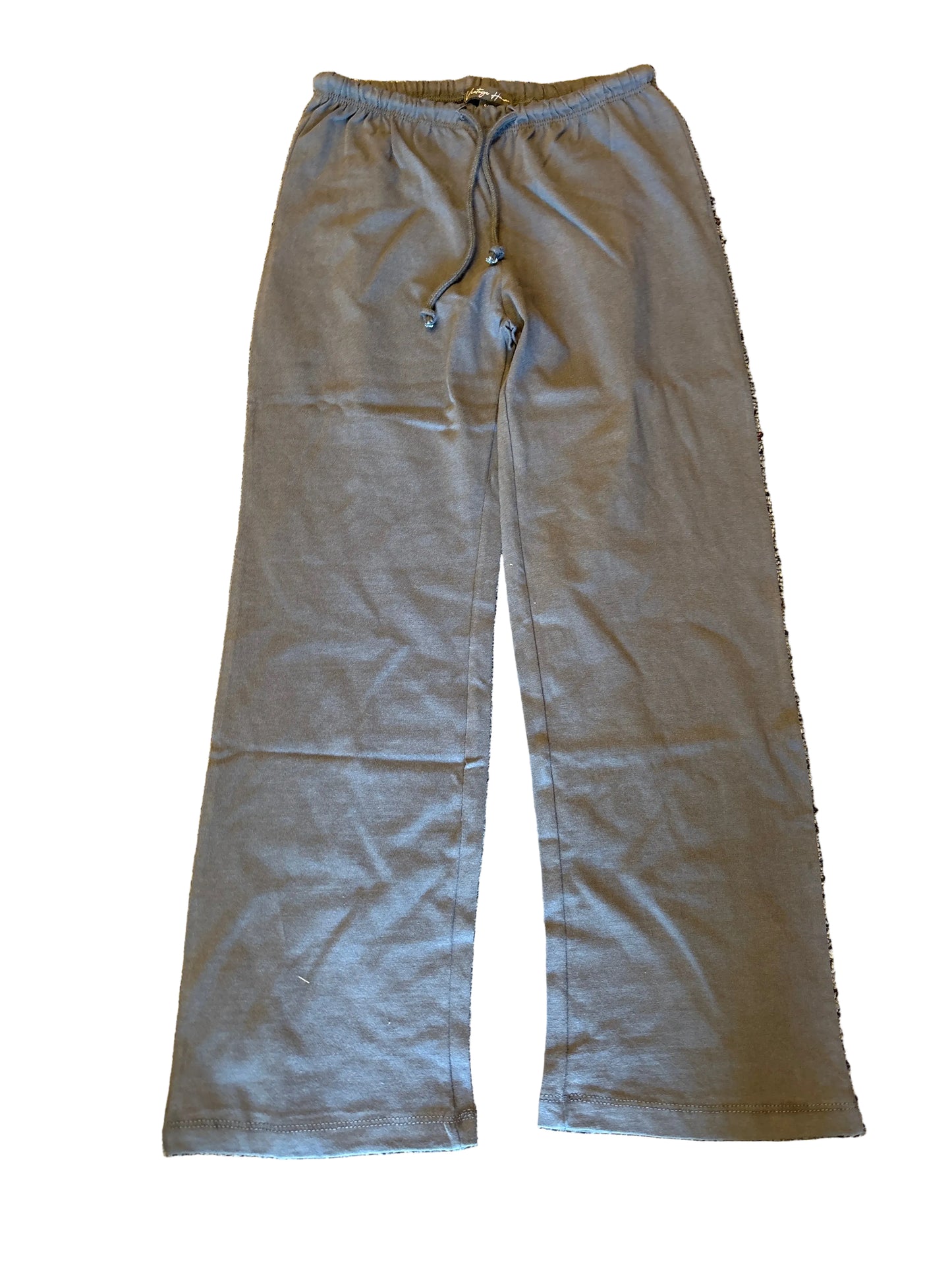 Navy jersey wide leg pant