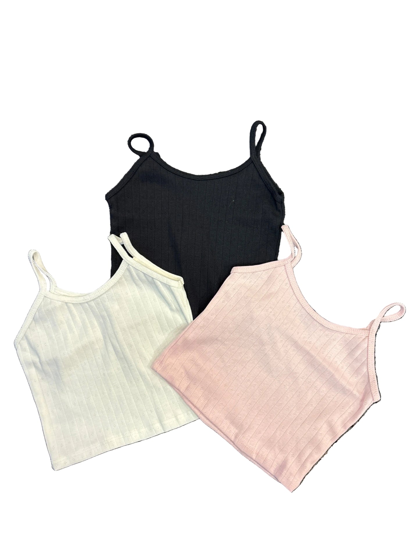Pointelle solid cami