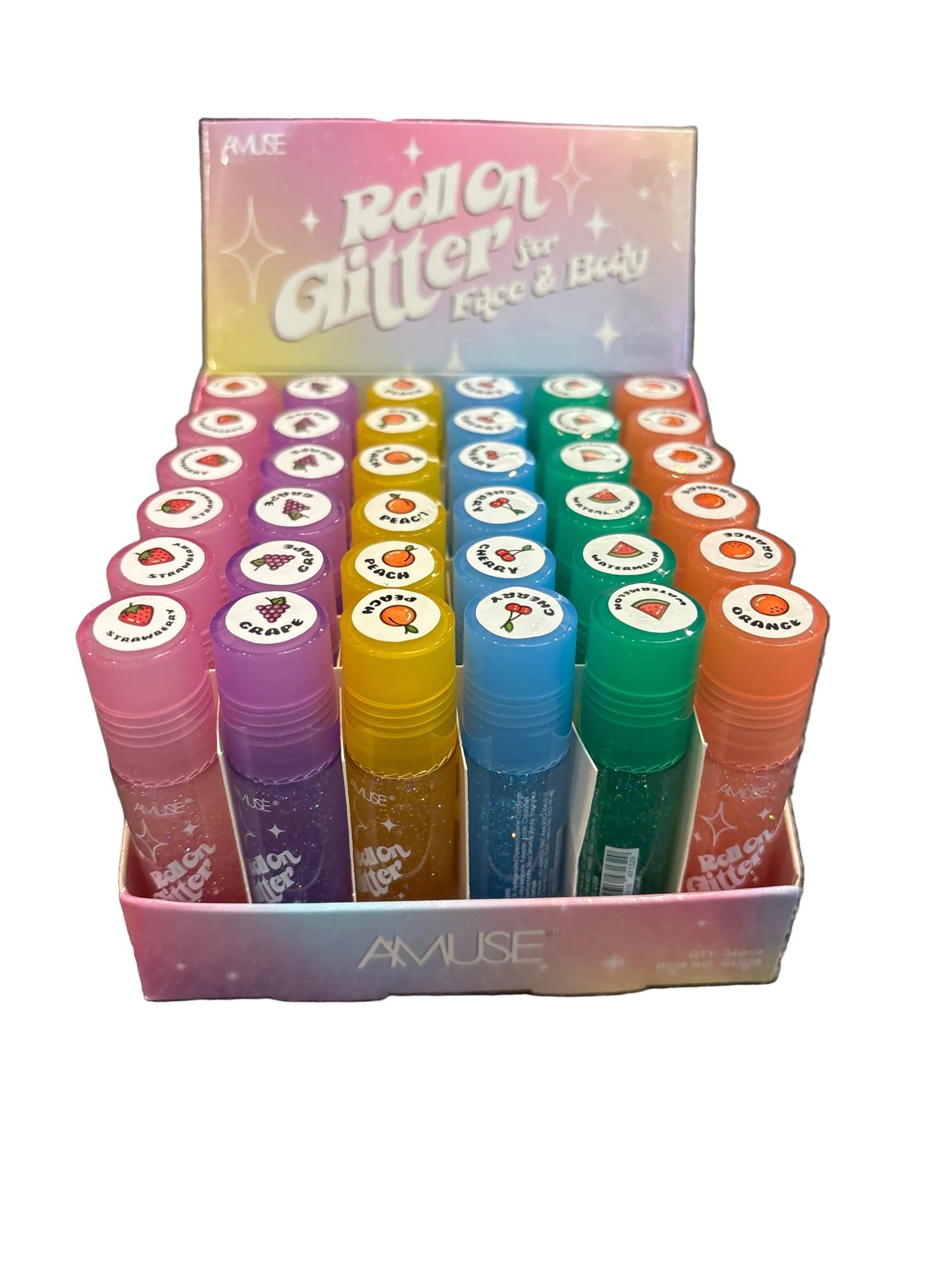 Roll on glitter for face & body