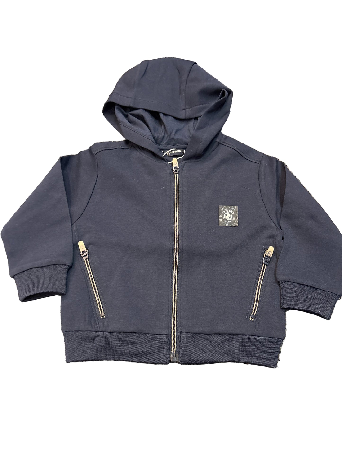 Blue soccer zip up