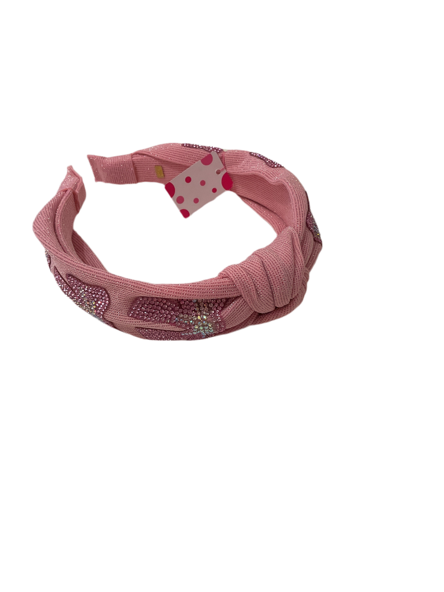 Bari Lynn sparkle pink bow headband