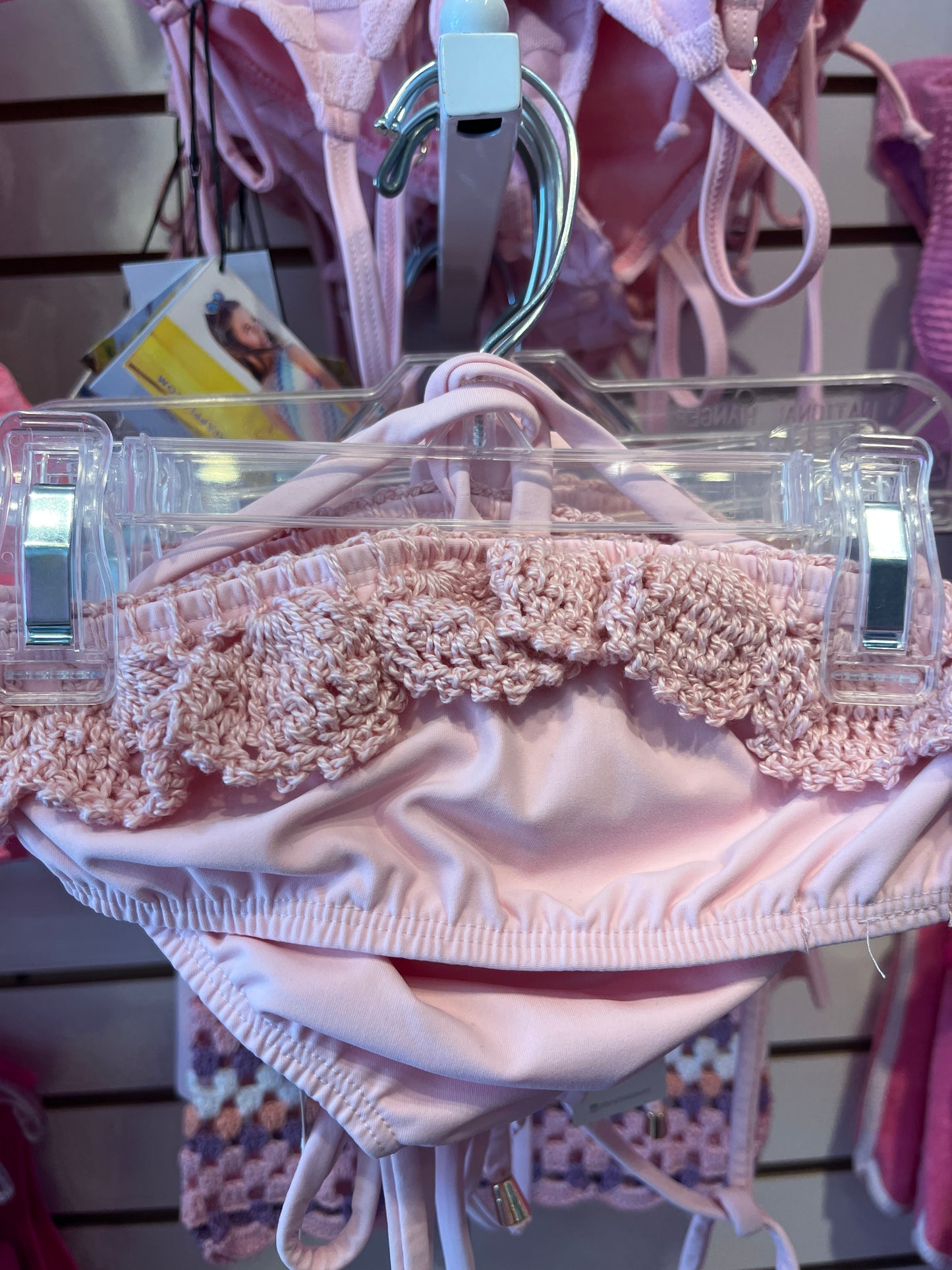 Planet Sea crochet pink bikini