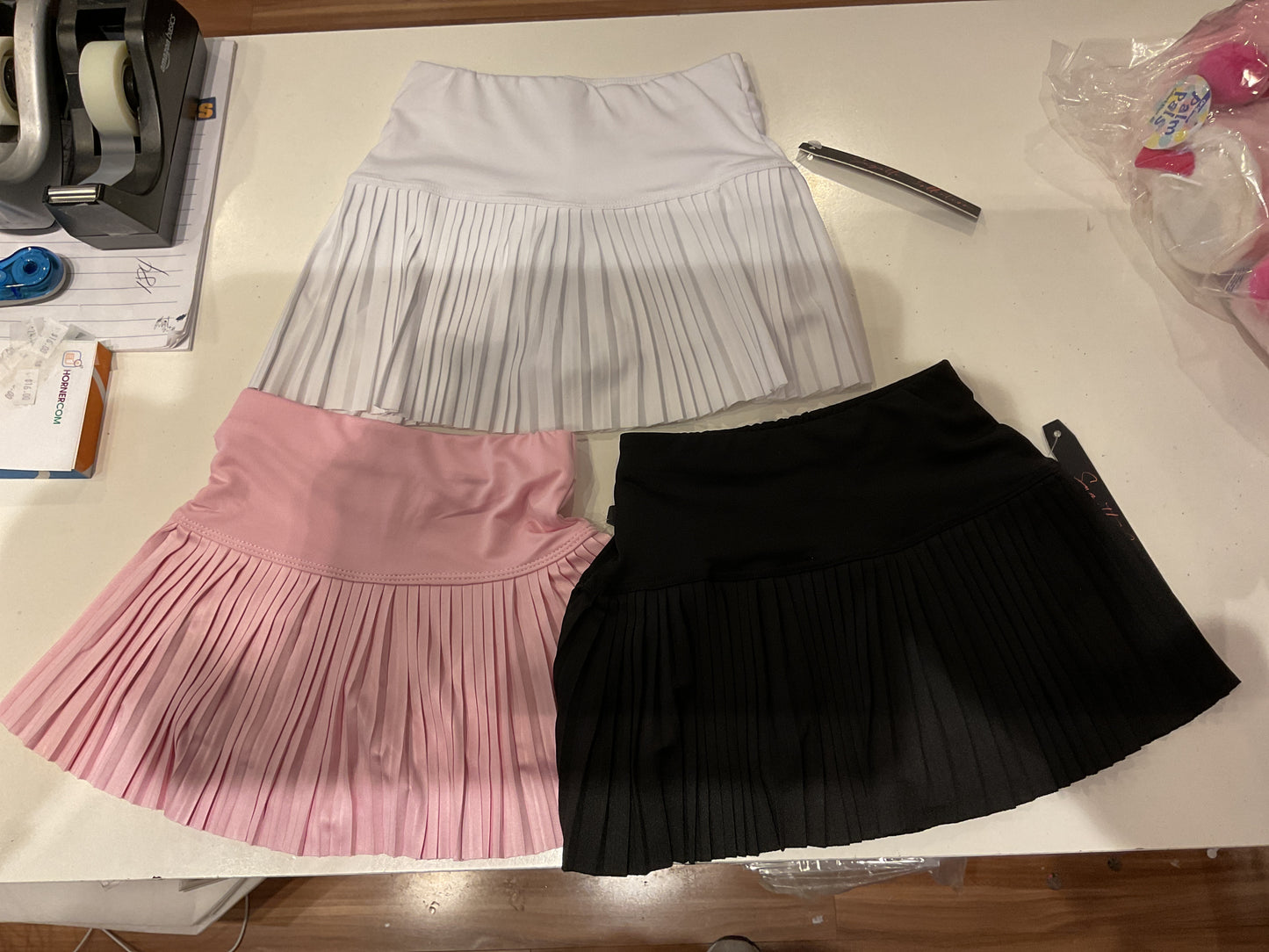 Suzette’s kids pleated tennis skort