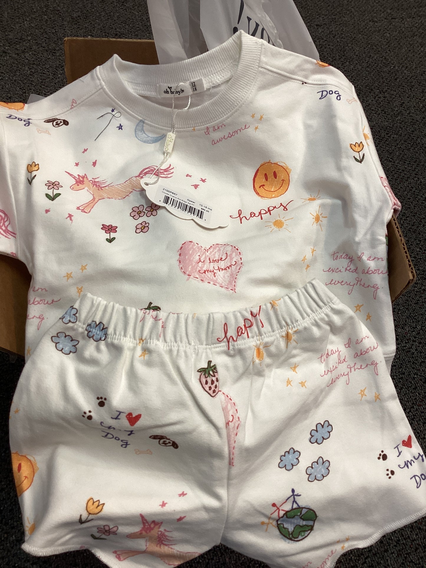 Oh Baby doodle two piece set