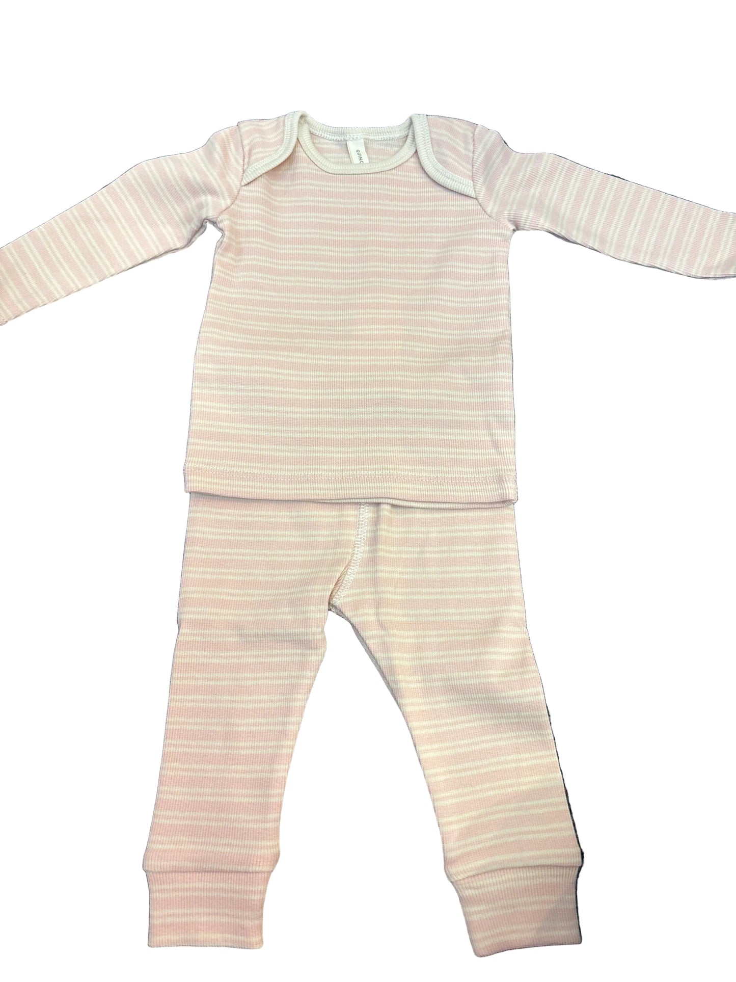 Dusty Rose Ribbed Tee & leggings