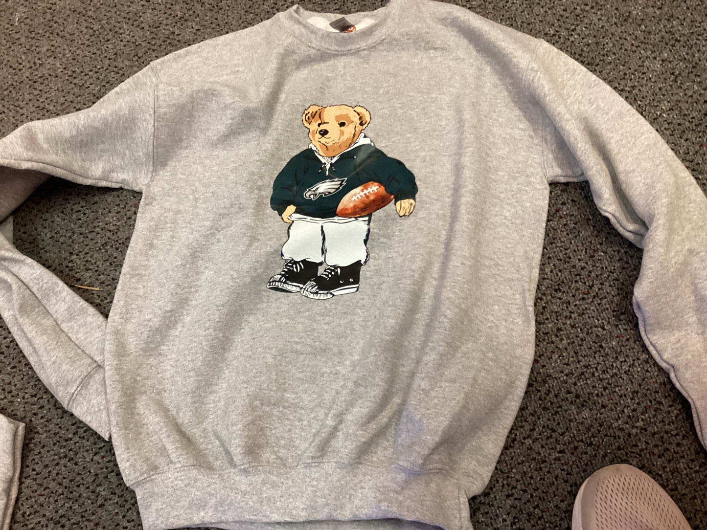 Mkk youth teddy bear eagles sweatshirt