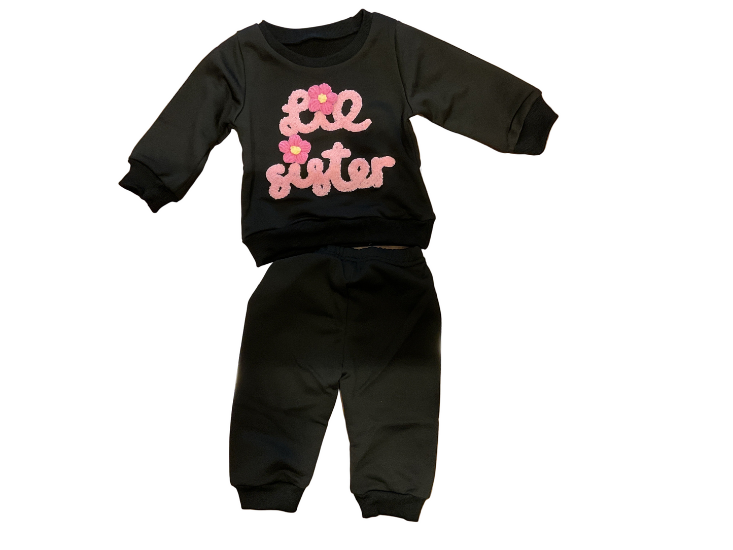 Black and pink Little Sister set