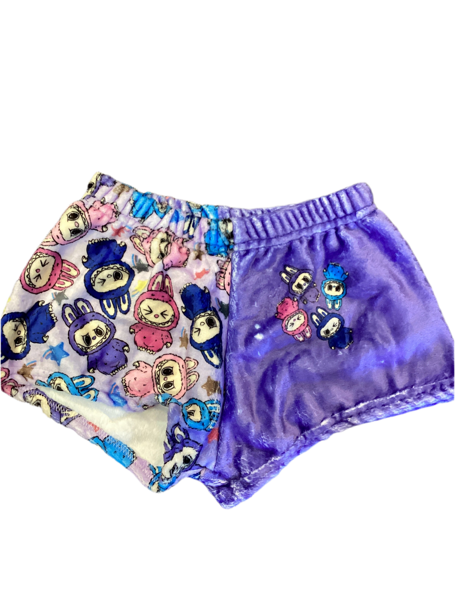 PW Labubu fuzzy pajama shorts