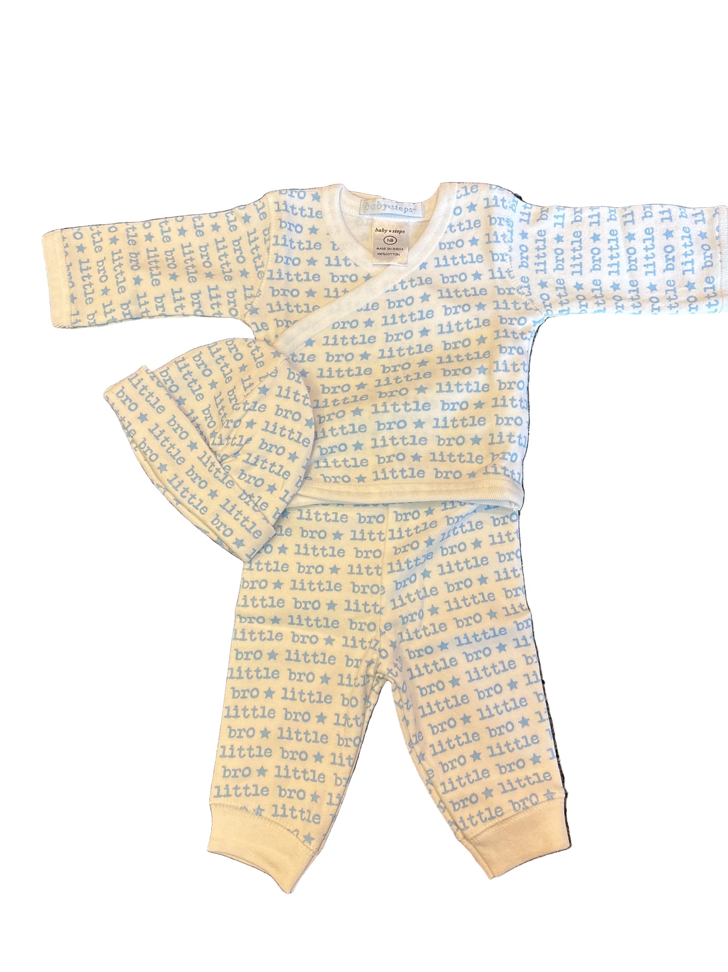 Baby steps little bro 3pc set