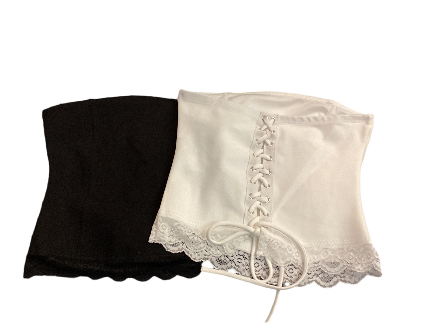 Jr lace up back tube top