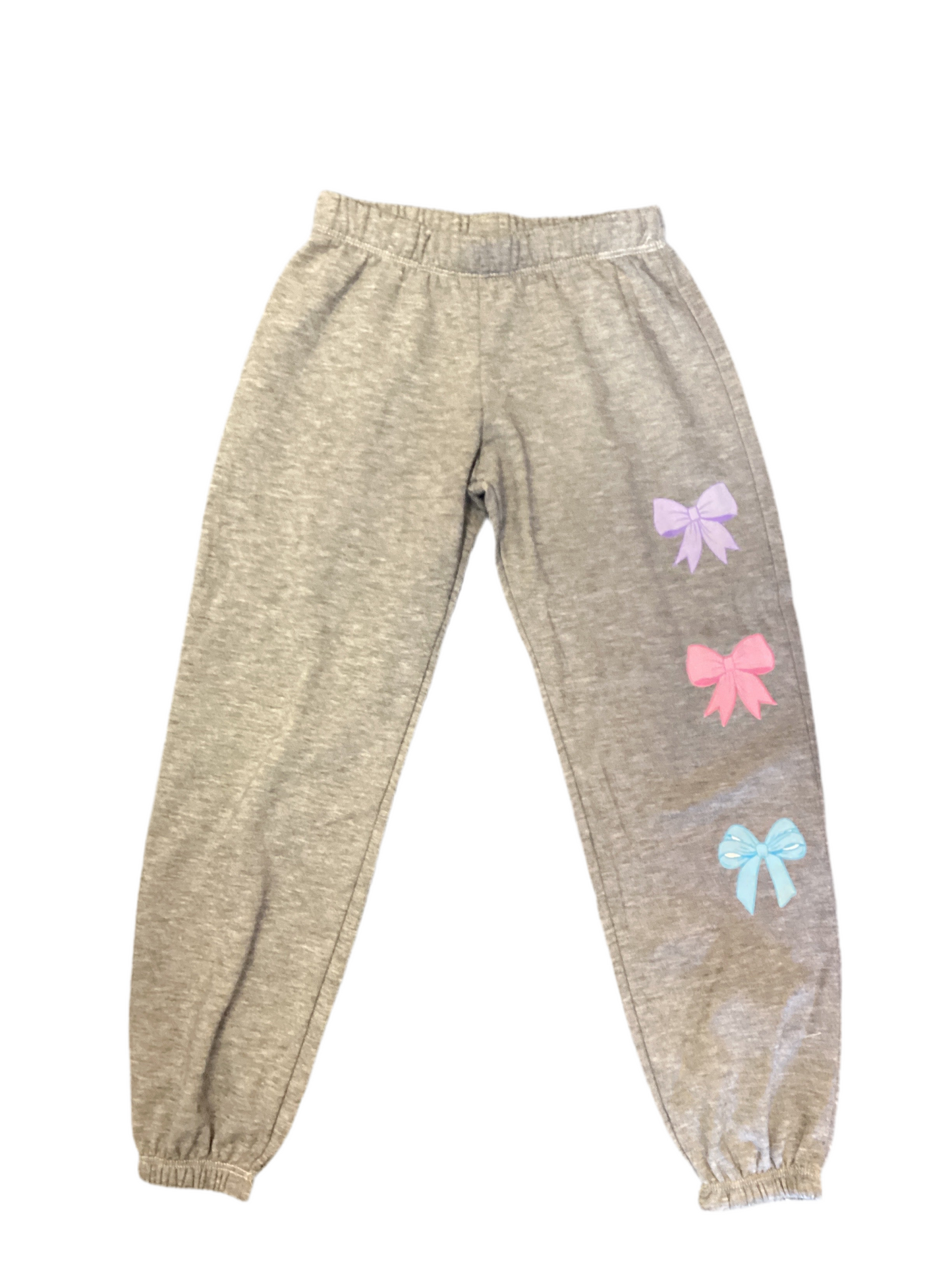 Firehouse heather grey triple bow sweatpant