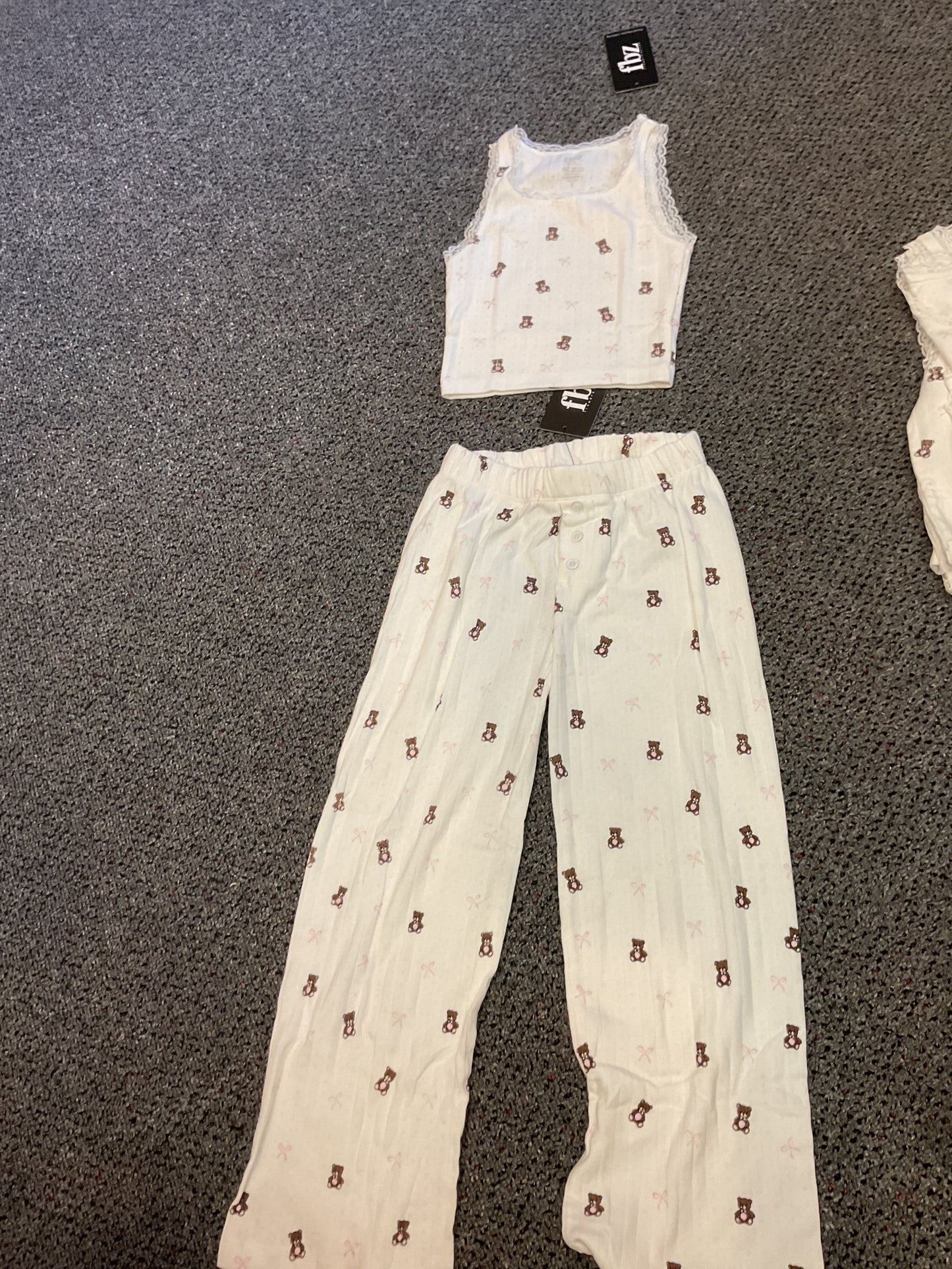 FBZ bear and bow tank and pant set