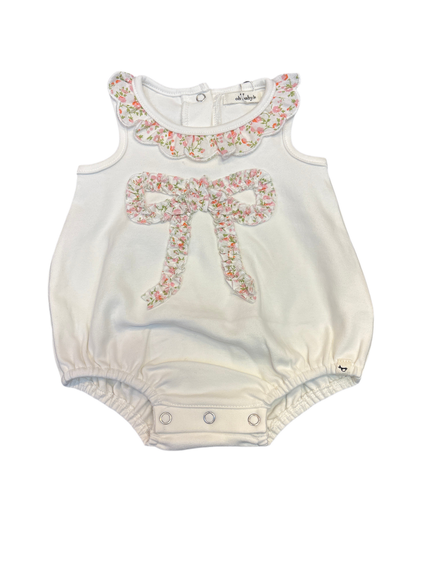Poppy spring ruffle bow bella bubble