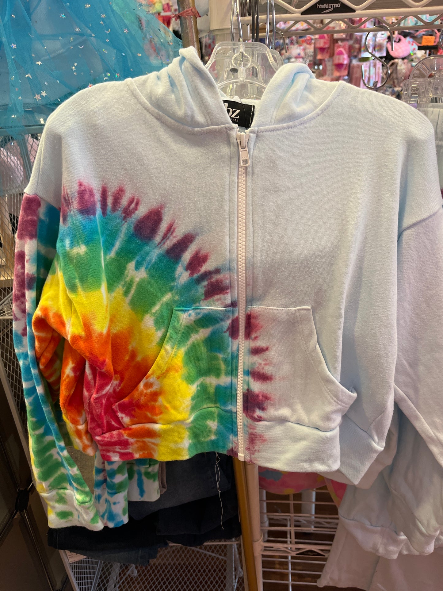 FBZ half tiedye zip up